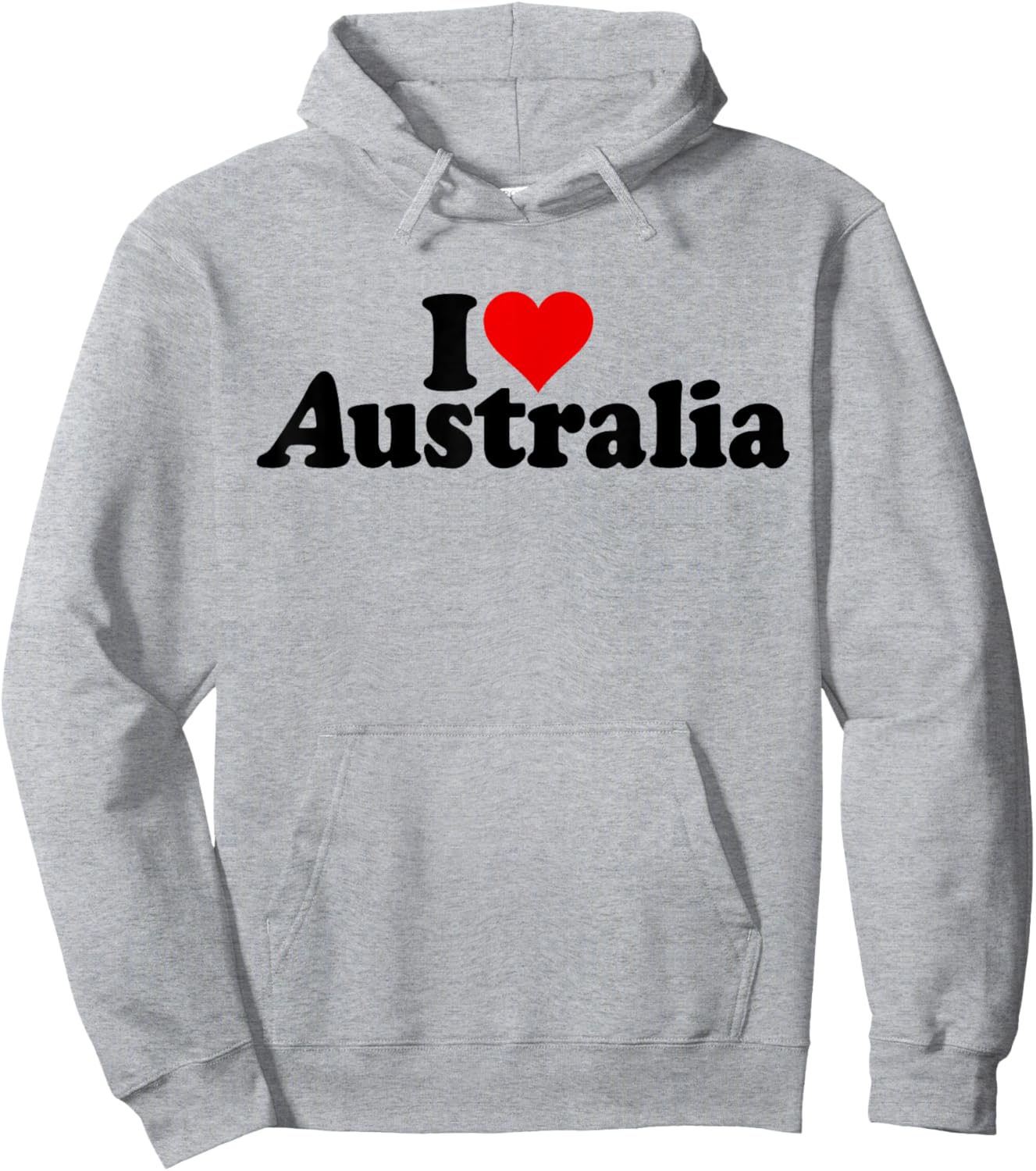 I Love Heart Australia Hoodie - Hoodie | Ash