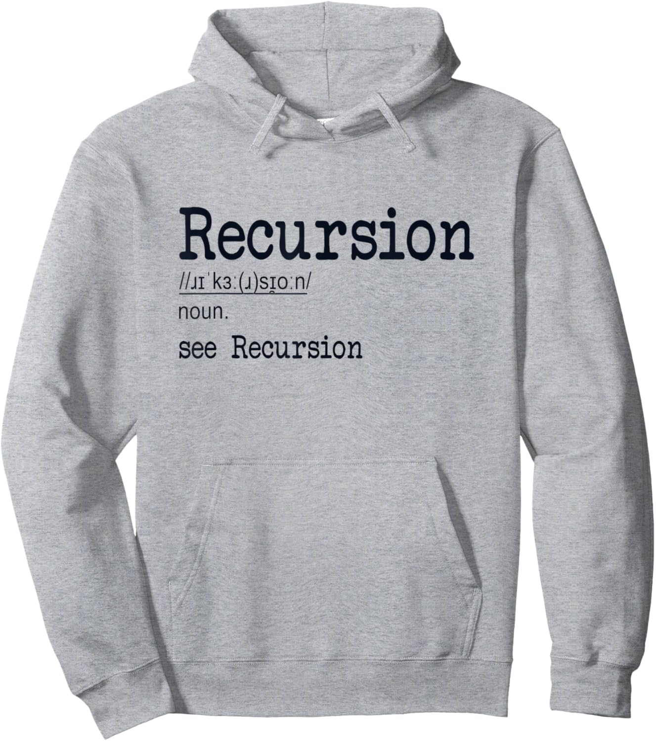 Recursion Definition Coder Engineer Software Developer Hoodie - Hoodie | Ash