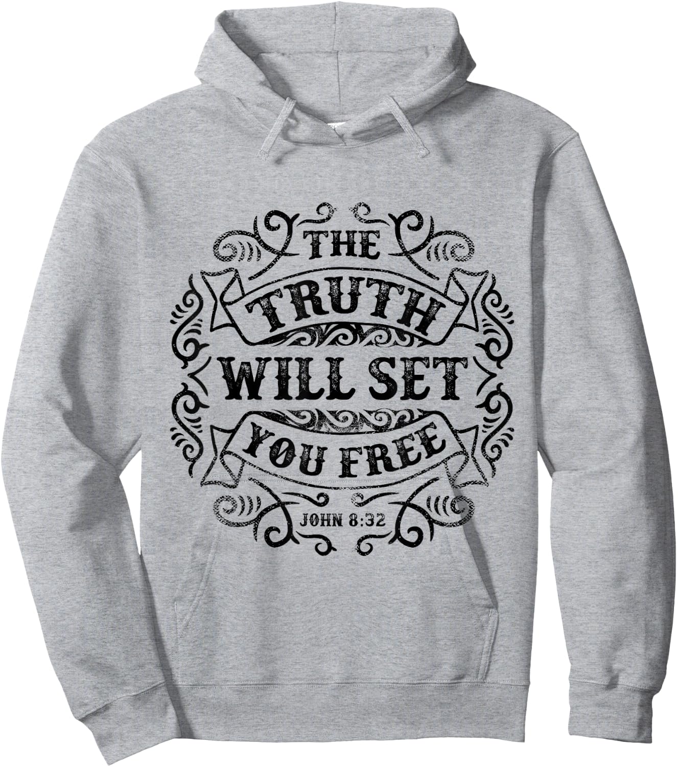 The Truth Will Set You Free - John 8:32 Hoodie - Hoodie | Ash