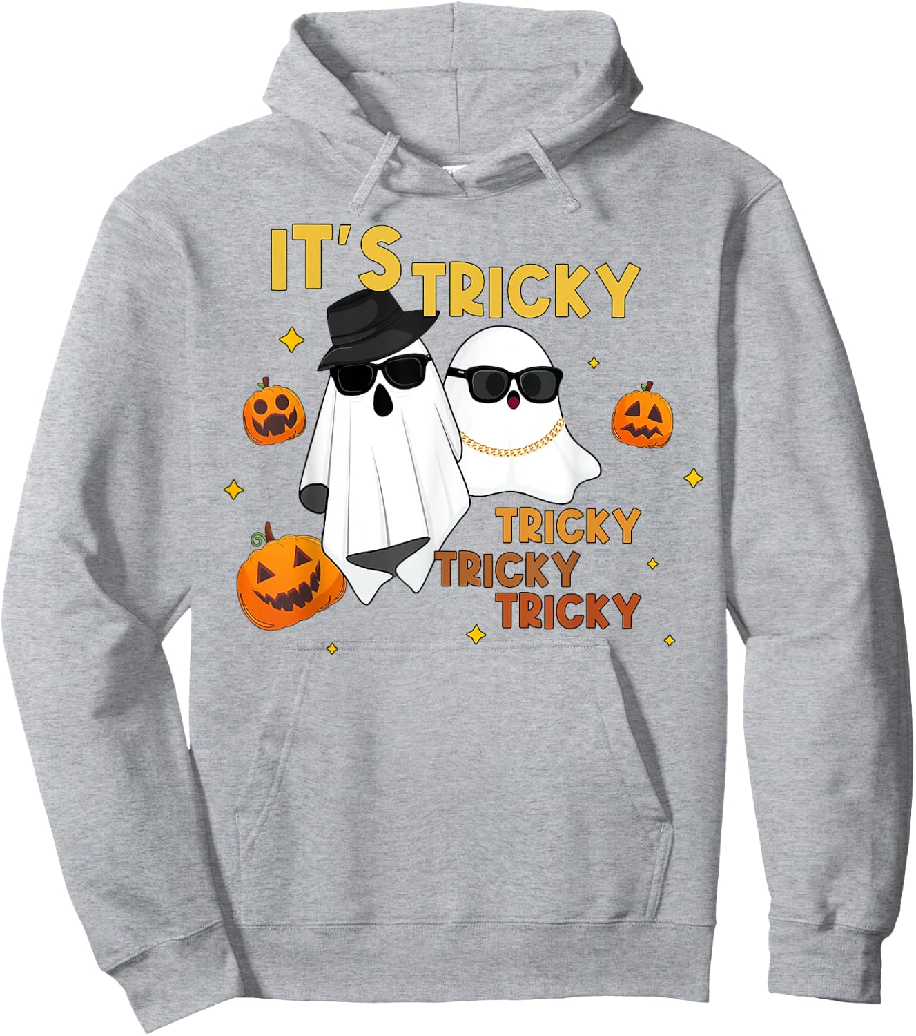 It's Tricky Tricky Tricky Funny Ghost Boo Halloween Hoodie - Hoodie | Ash