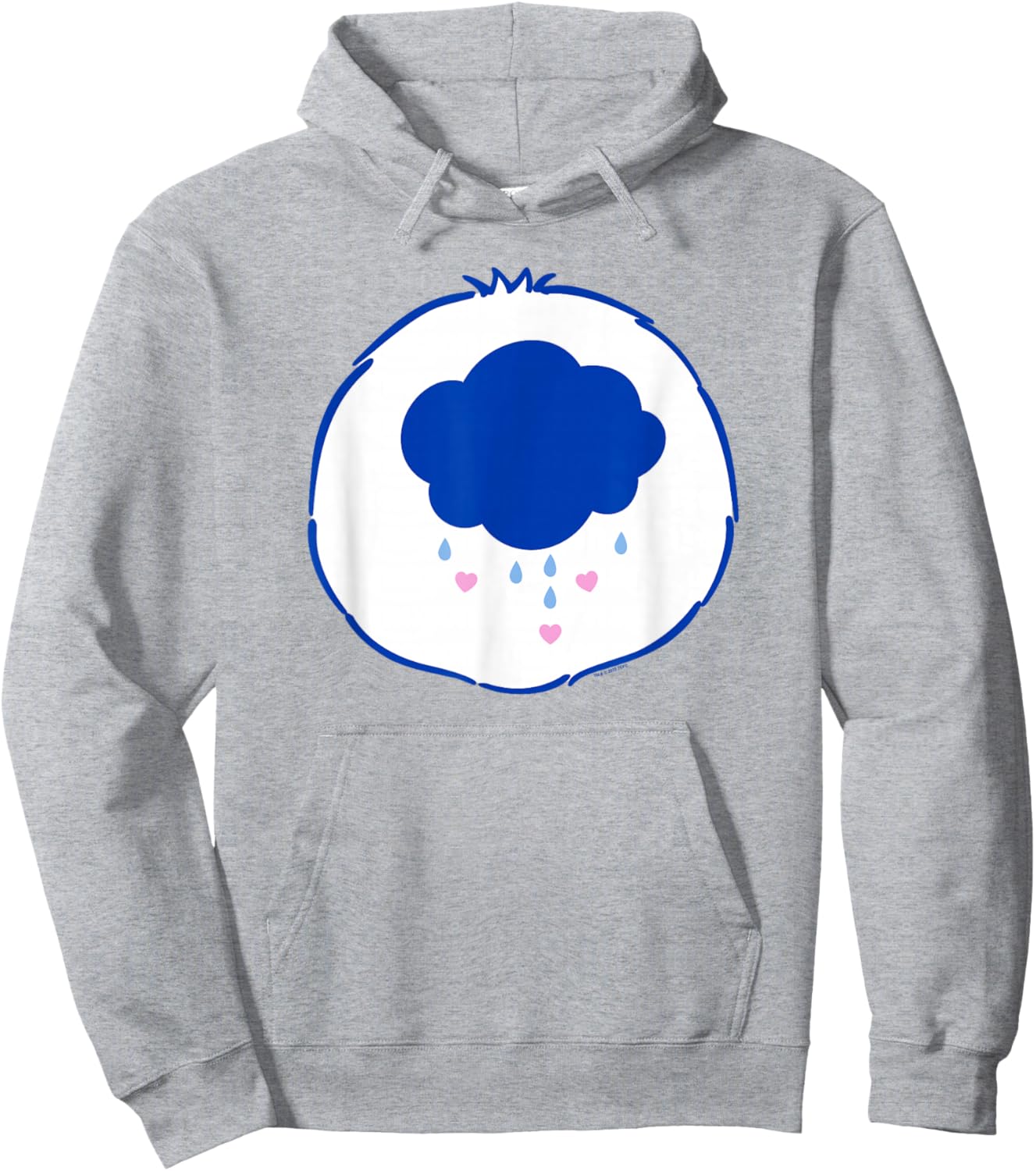 Care Bears Halloween Grumpy Bear Cloudy Badge Costume Hoodie - Hoodie | Ash