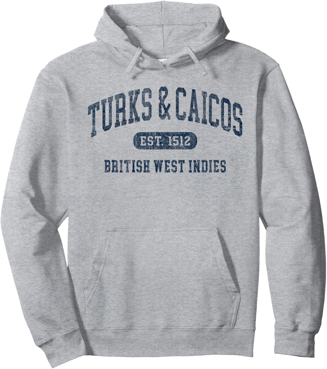 Vintage Turks & Caicos Islands Retro Throwback Hoodie - Hoodie | Ash
