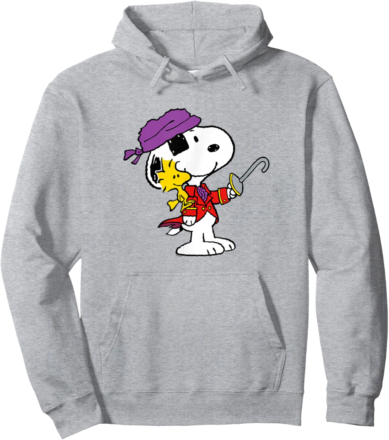 Peanuts Ahoy Snoopy and Woodstock Hoodie - Hoodie | Ash