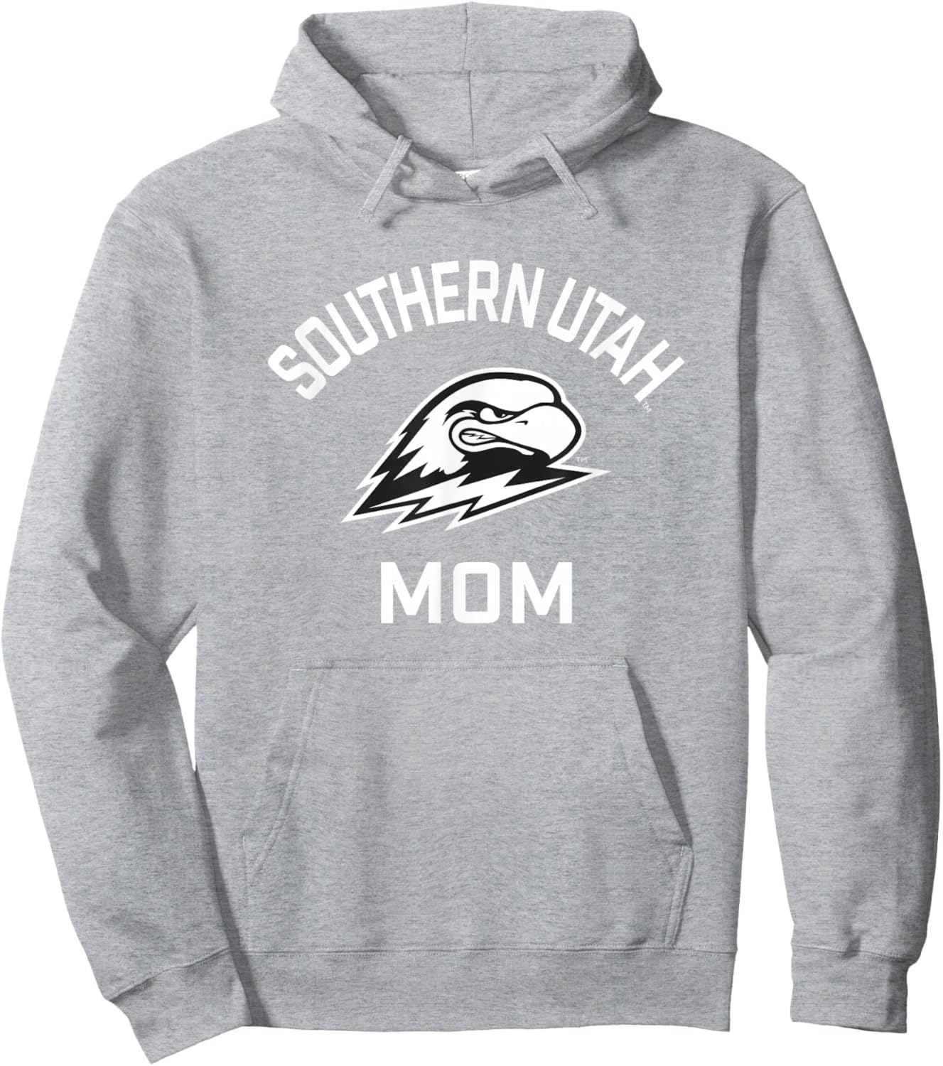 Southern Utah University Thunderbirds Arched Mom Hoodie - Hoodie | Ash