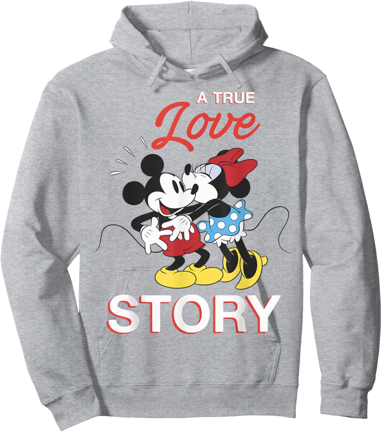 Disney Mickey & Minnie Valentine's Day True Love Story Hoodie - Hoodie | Ash