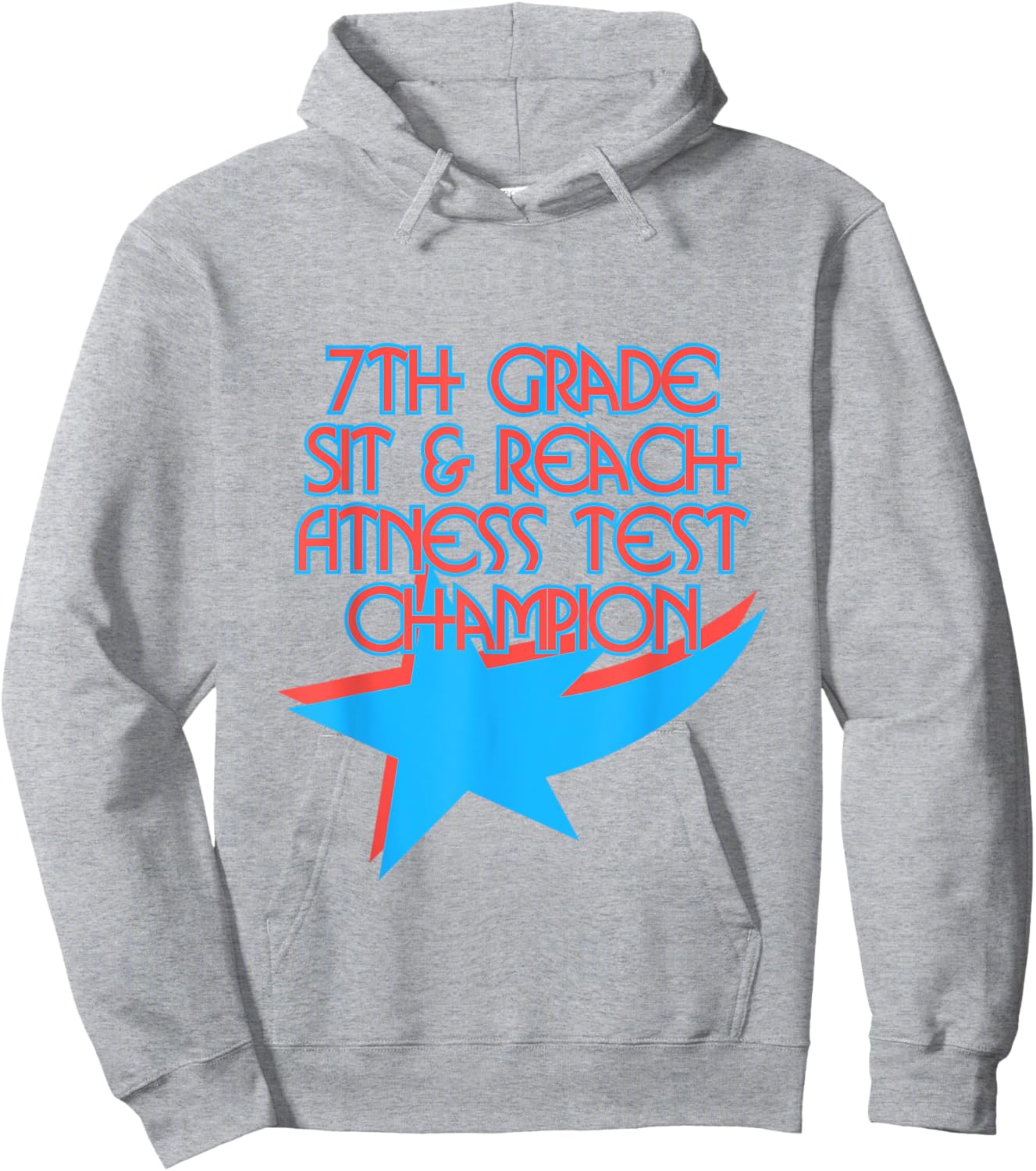 Retro Sit and Reach Fitness Test Champion 90s Nostalgia Hoodie - Hoodie | Ash