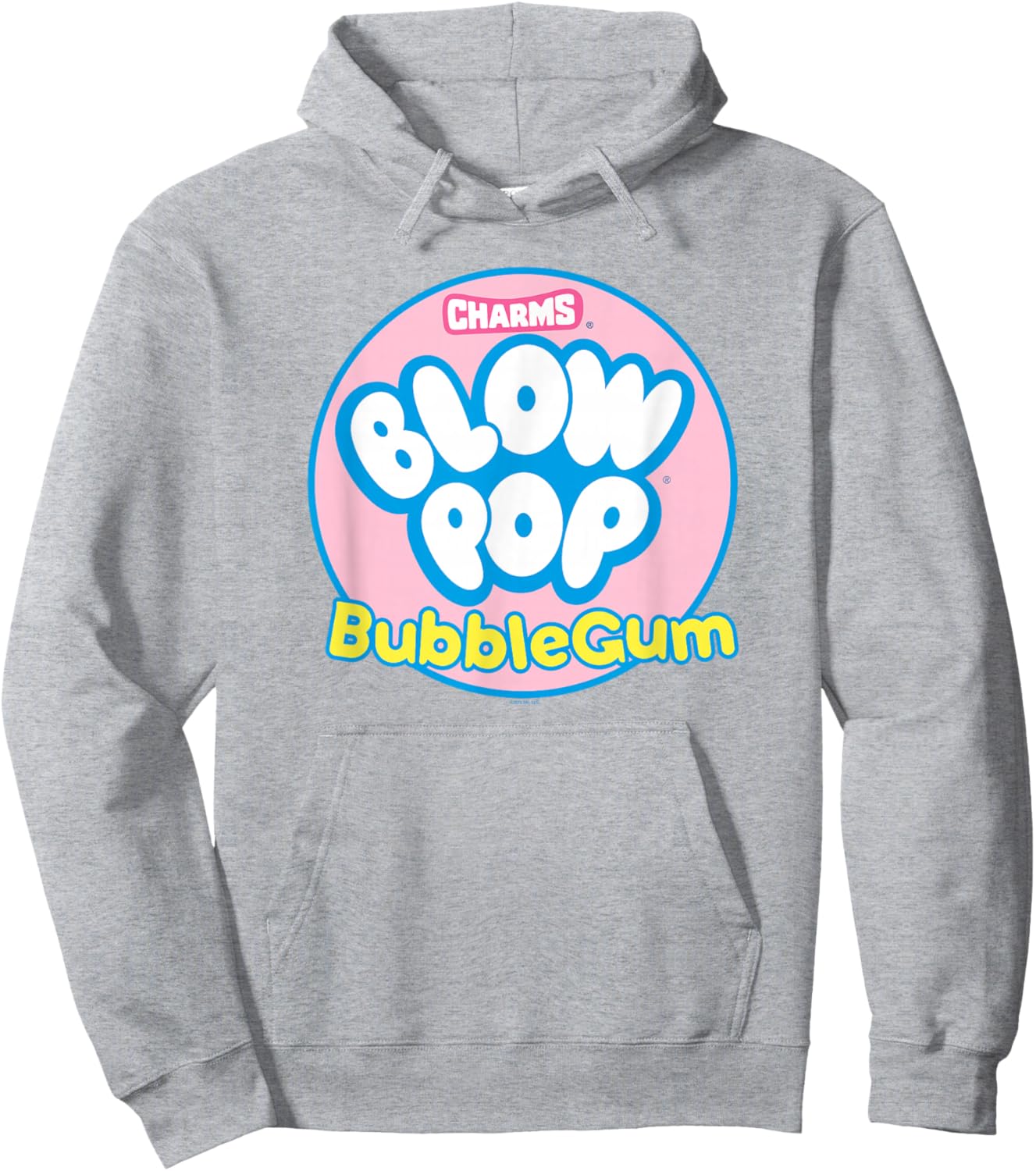 Charms Blow Pop Bubble Gum Circle Logo Hoodie - Hoodie | Ash