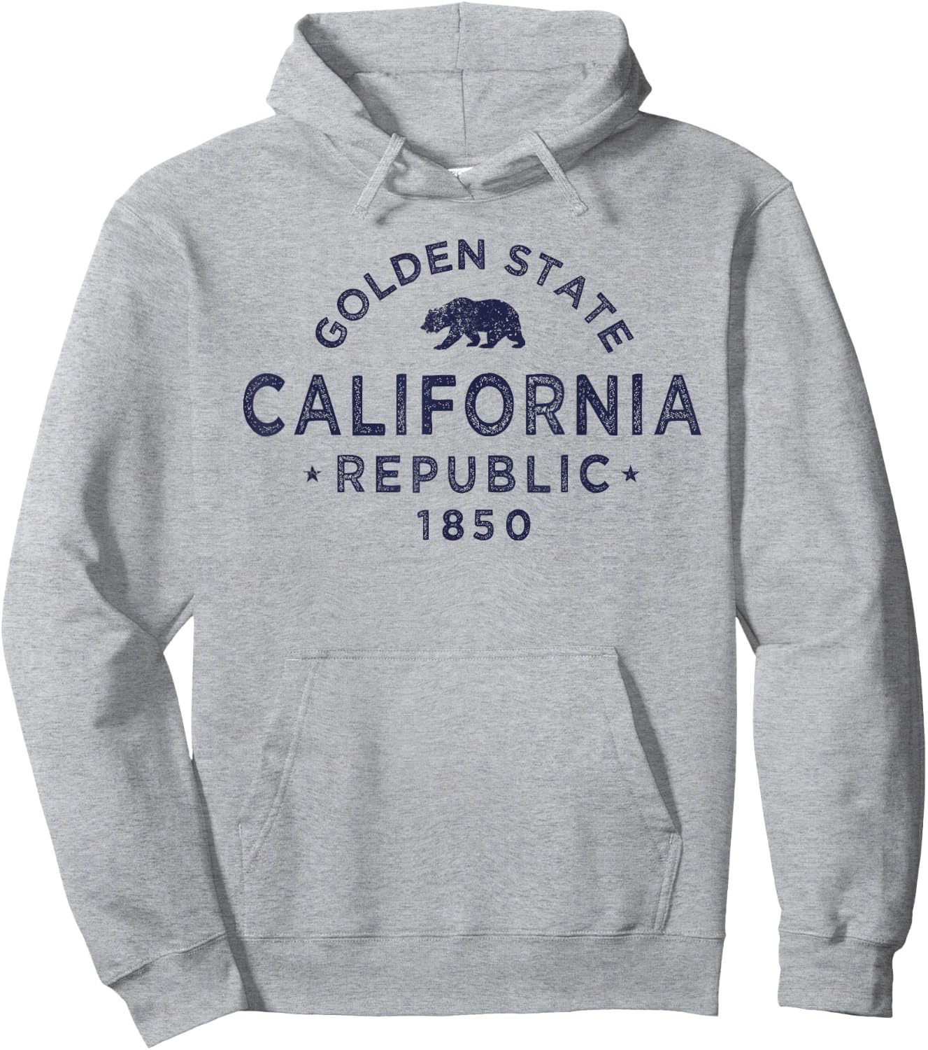 Retro San Francisco California Throwback Vintage Stencil Hoodie - Hoodie | Ash