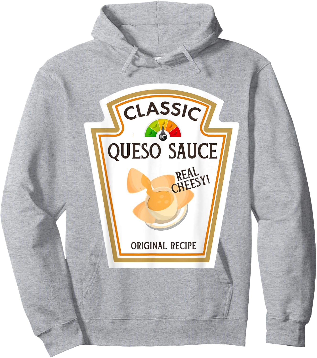 Queso Sauce DIY Halloween Costume Matching Group Cheese Hoodie - Hoodie | Ash