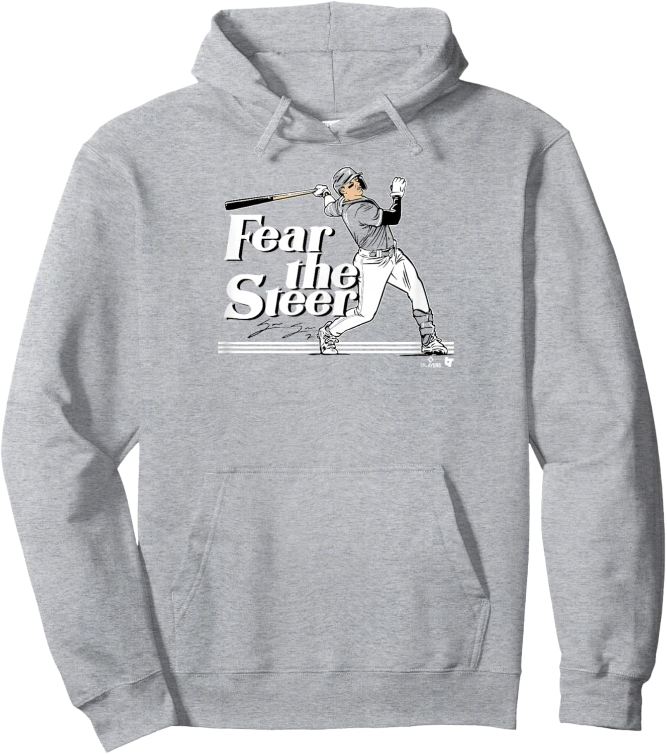 Spencer Steer - Fear the Steer - Cincinnati Baseball Hoodie - Hoodie | Ash