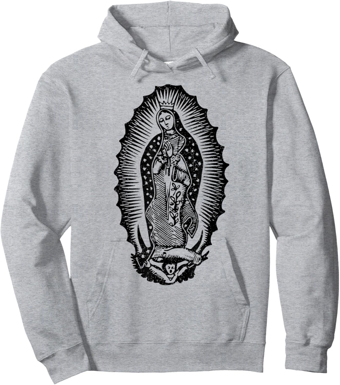 Our Lady of Guadalupe Virgin Mary Mother of Jesus Hoodie - Hoodie | Ash
