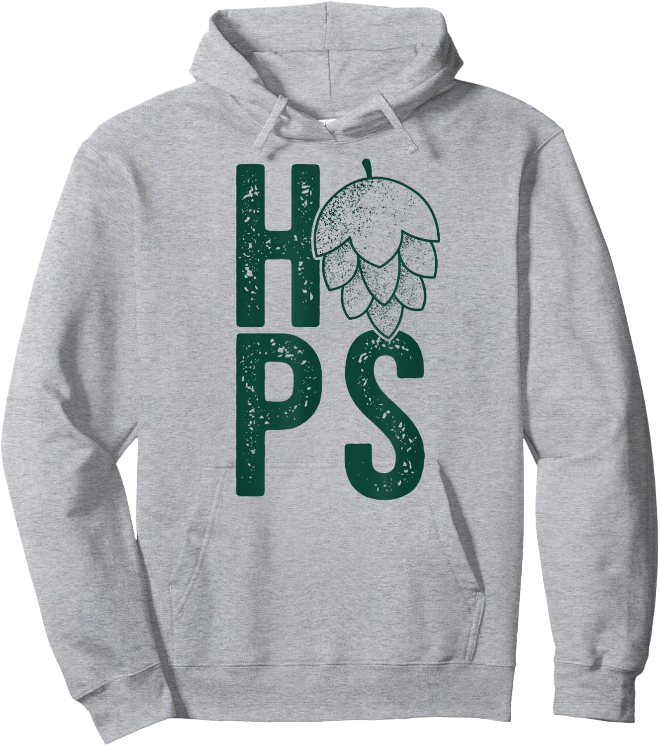 HOPS H-O-P-S FLOWER Craft Beer Hops Drinking Meme Hoodie - Hoodie | Ash