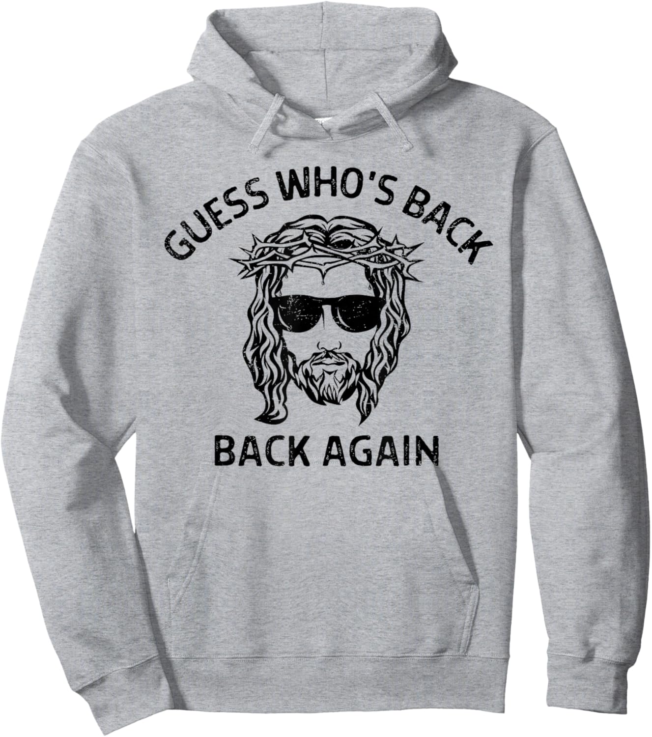 Guess Who's Back Back Again Happy Easter Jesus Christian Hoodie - Hoodie | Ash