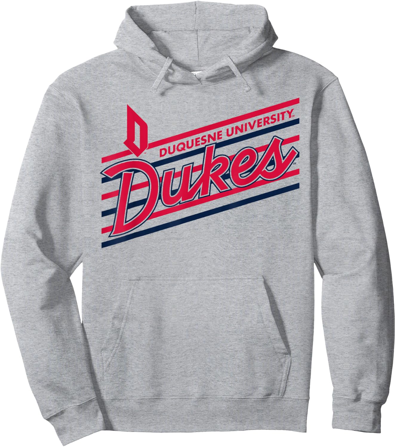 Duquesne Dukes Retro Performer White Officially Licensed Hoodie - Hoodie | Ash