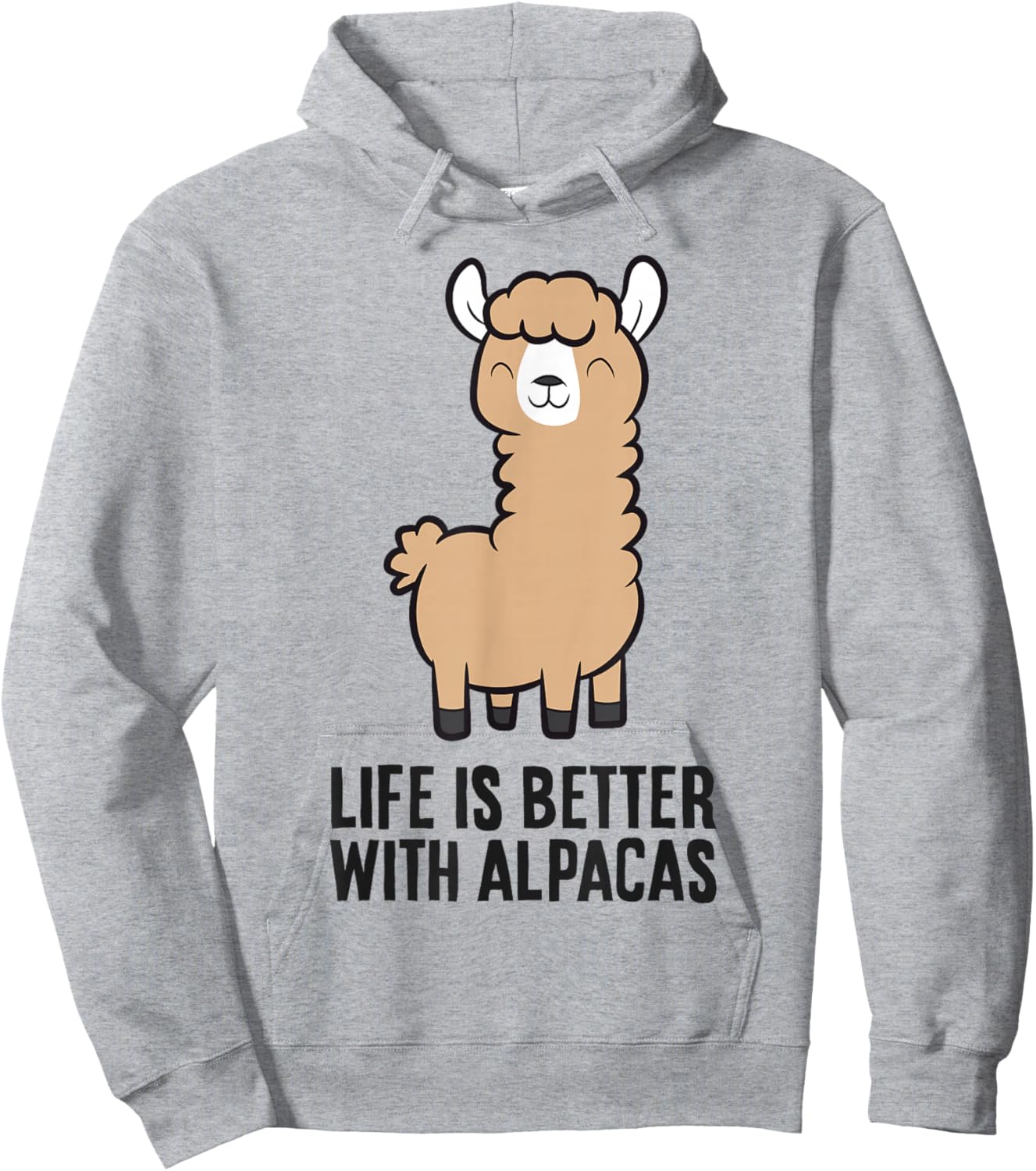 Life Is Better With Alpacas Hoodie - Hoodie | Ash