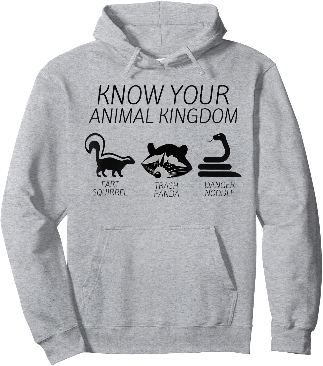 Trash Panda Fart Squirrel Danger Noodle Hoodie - Hoodie | Ash