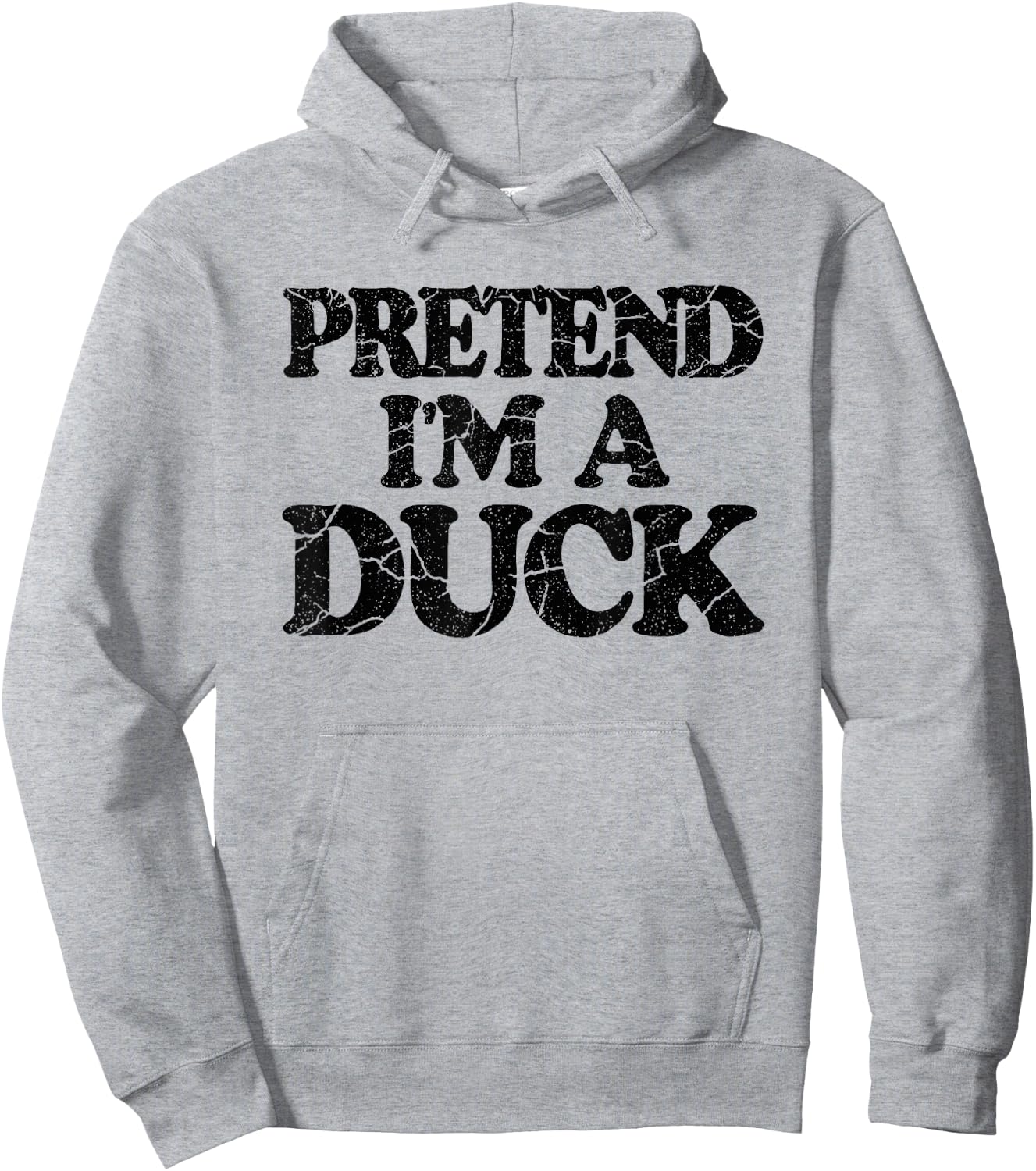 Pretend I'm A Duck Shirt Kids DIY Easy Halloween Costume Hoodie - Hoodie | Ash