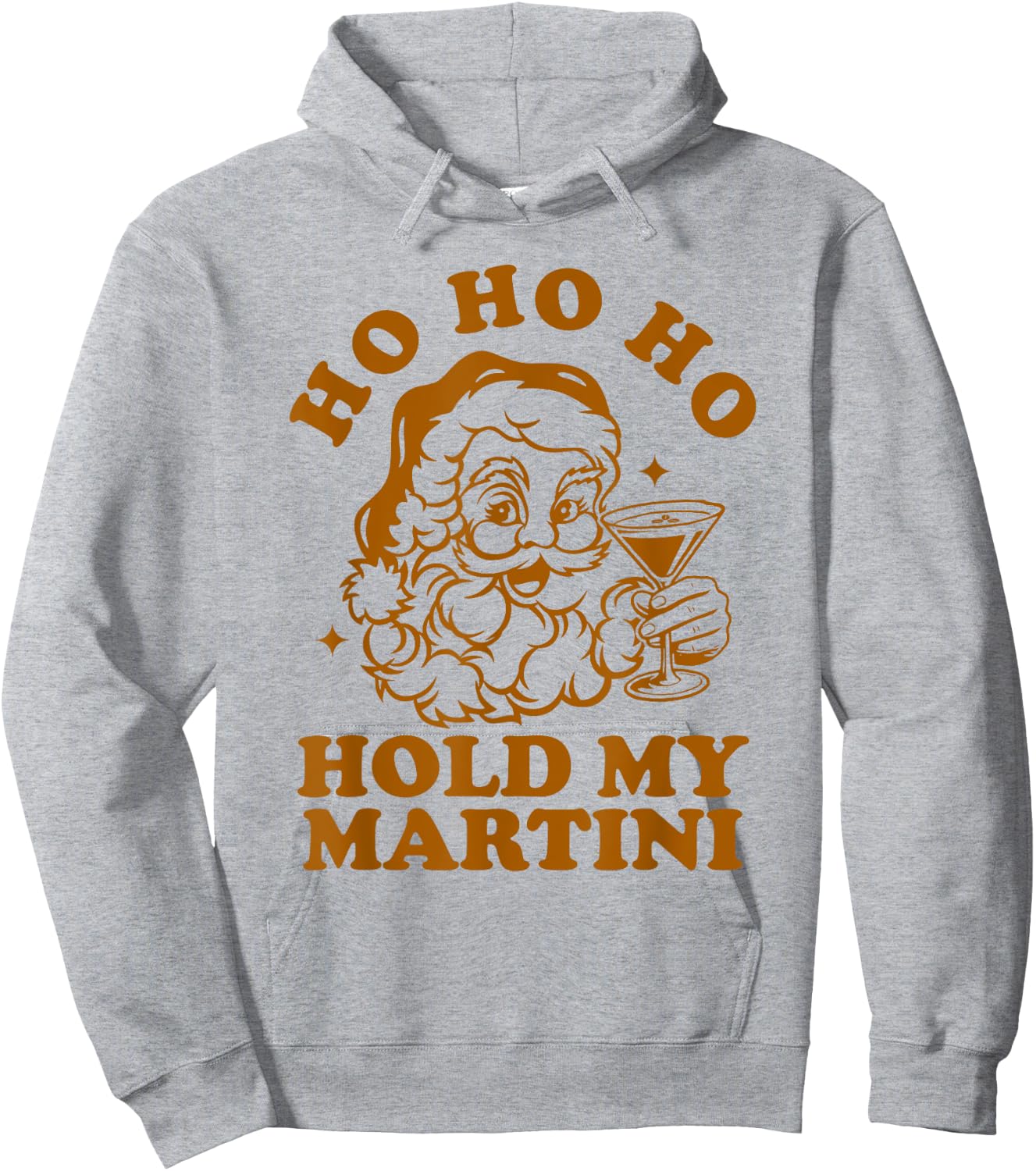 Ho Ho Ho Hold My Martini Funny Santa Espresso Martini Hoodie - Hoodie | Ash