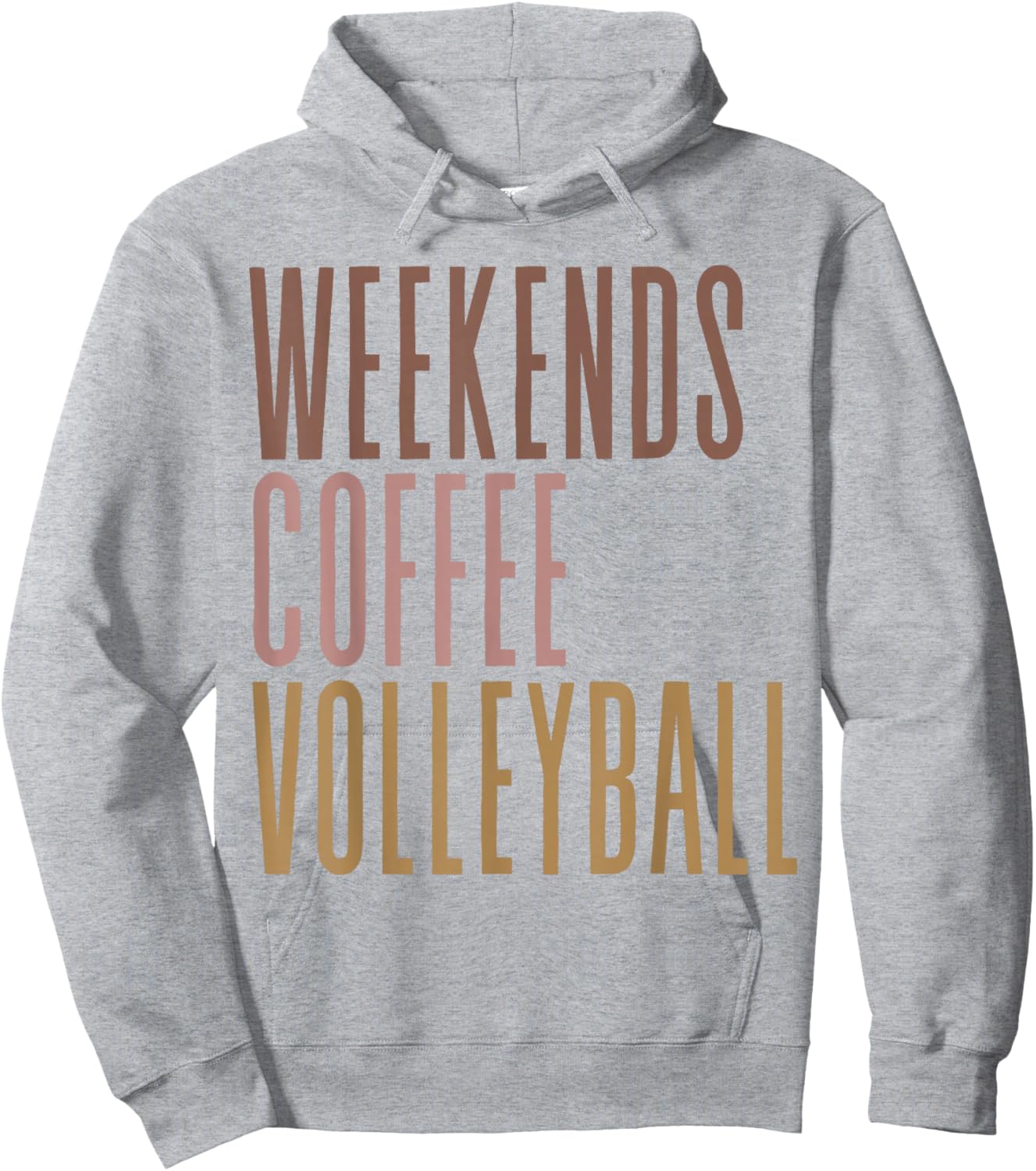 Weekend Coffee Volleyball Hoodie - Hoodie | Ash