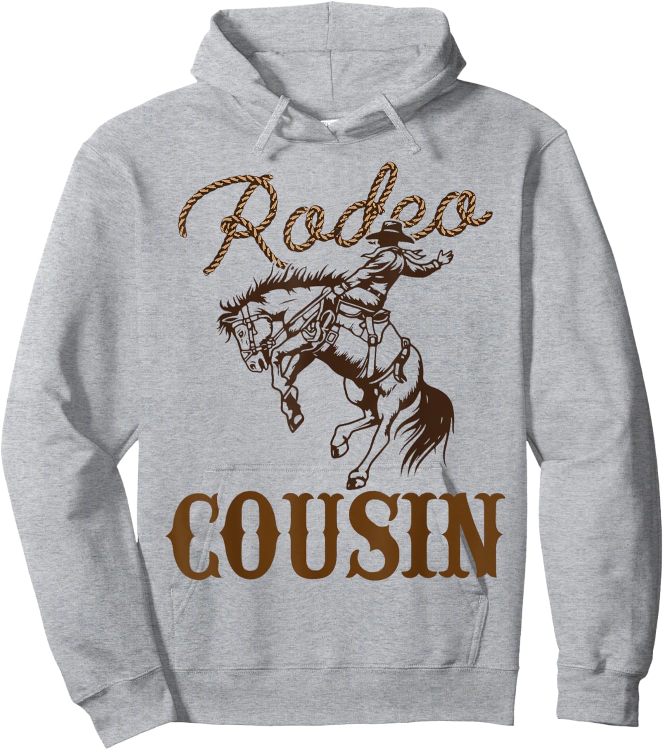 Cousin Birthday Cowboy Cowgirl Western Rodeo Cuz Bday Party Hoodie - Hoodie | Ash