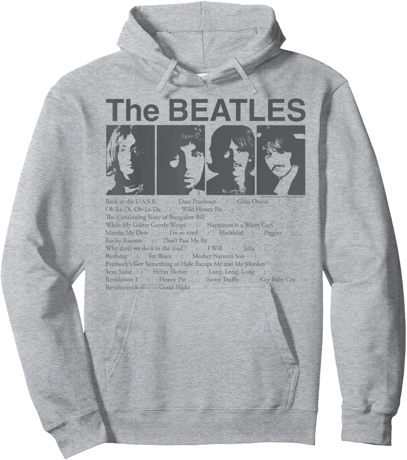 The Beatles - Song List Hoodie - Hoodie | Ash