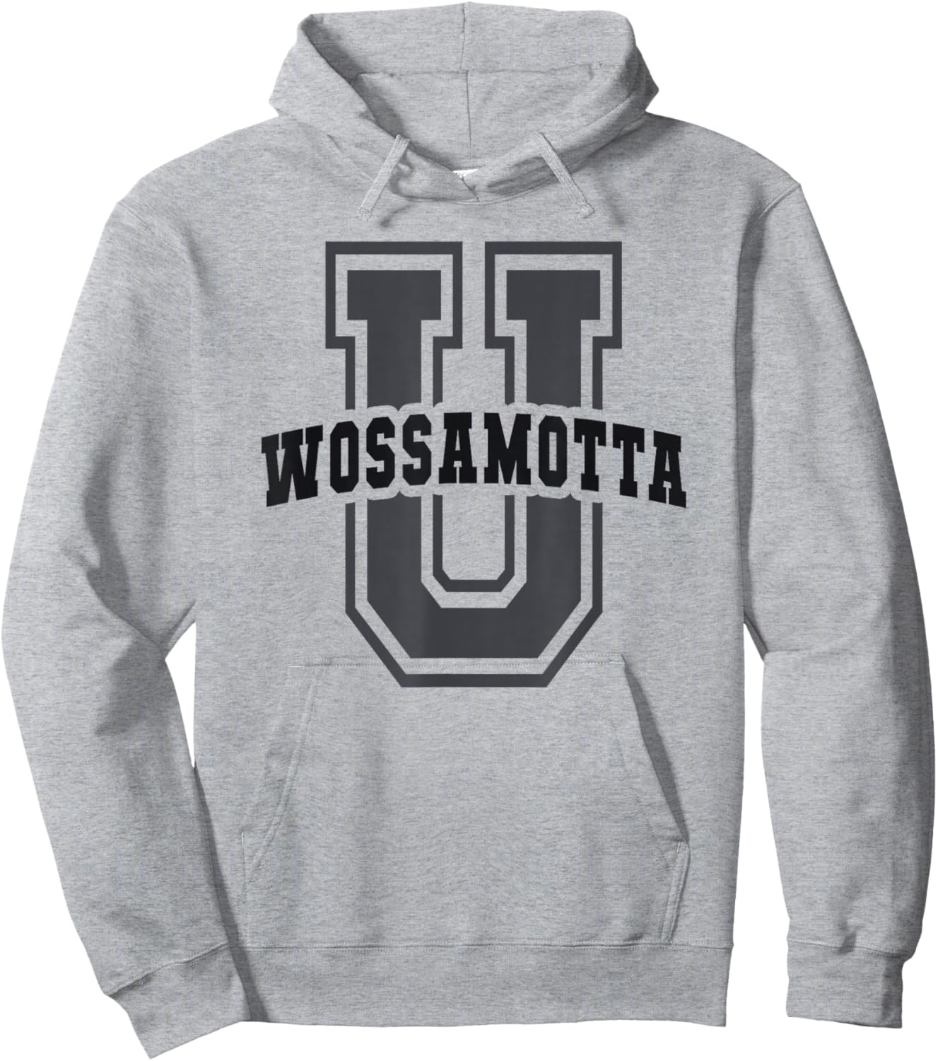 Sarcastic WOSSAMOTTA University Academy Cheerleader Game On Hoodie - Hoodie | Ash