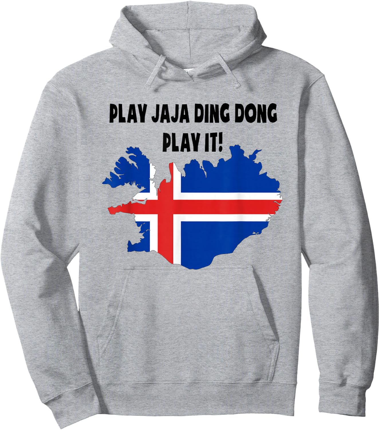 Play JaJa Ding Dong Iceland Euro Hoodie - Hoodie | Ash