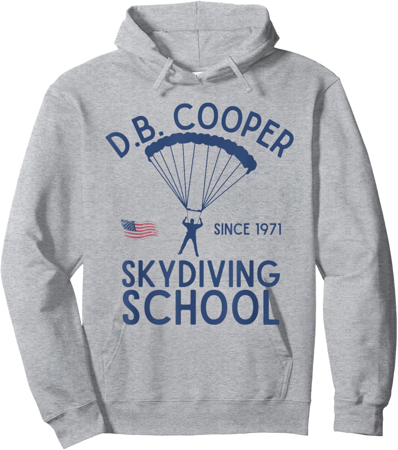 D.B. Cooper Parachute Hijacking Ransom Money Vintage Hoodie - Hoodie | Ash