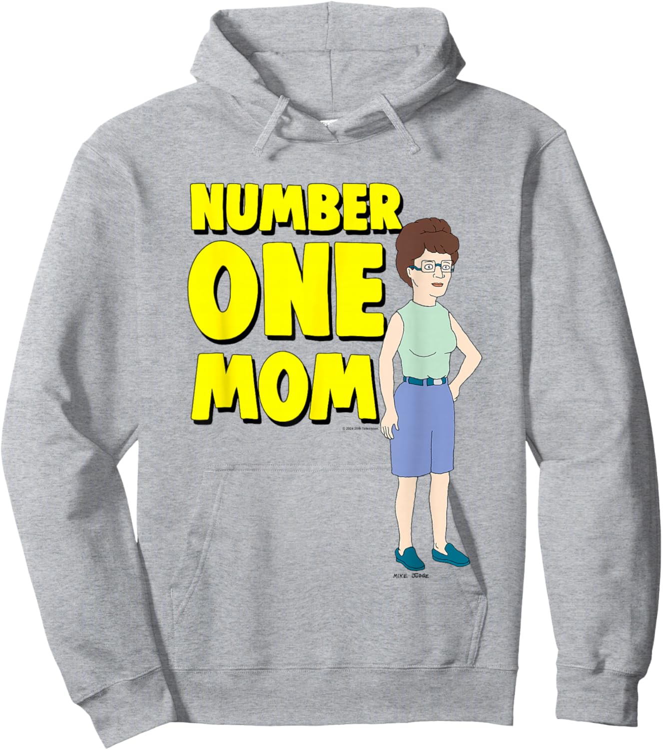 King of The Hill Mother's Day Number One Mom Peggy Big Logo Hoodie - Hoodie | Ash