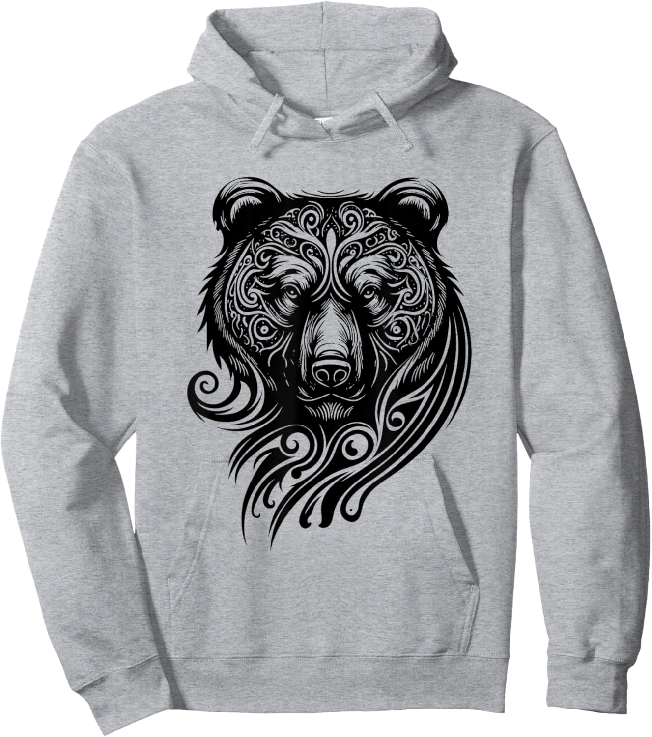 Bear Grizzly Nordic Indian Celtic Mythology Wild Animal Fan Hoodie - Hoodie | Ash