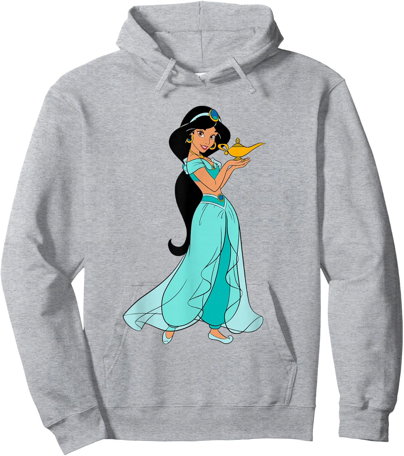 Disney Aladdin Princess Jasmine and Magic Lamp 90s Hoodie - Hoodie | Ash