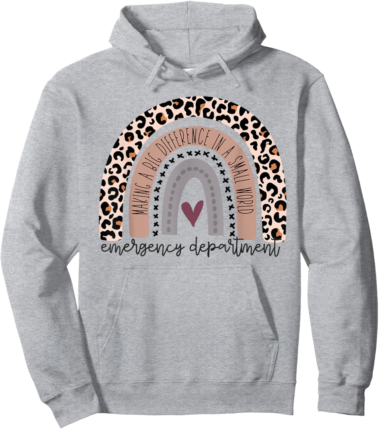Emergency Department Emergency Room Healthcare rainbow Hoodie - Hoodie | Ash