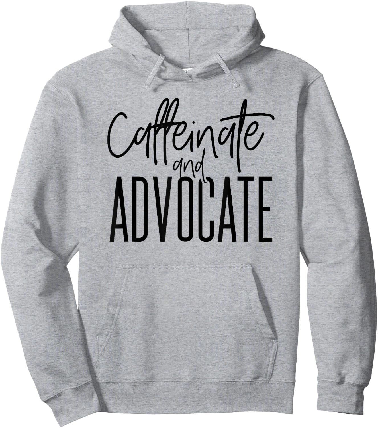 Funny Caffeinate and Advocate - Best Gift for SPED Hoodie - Hoodie | Ash