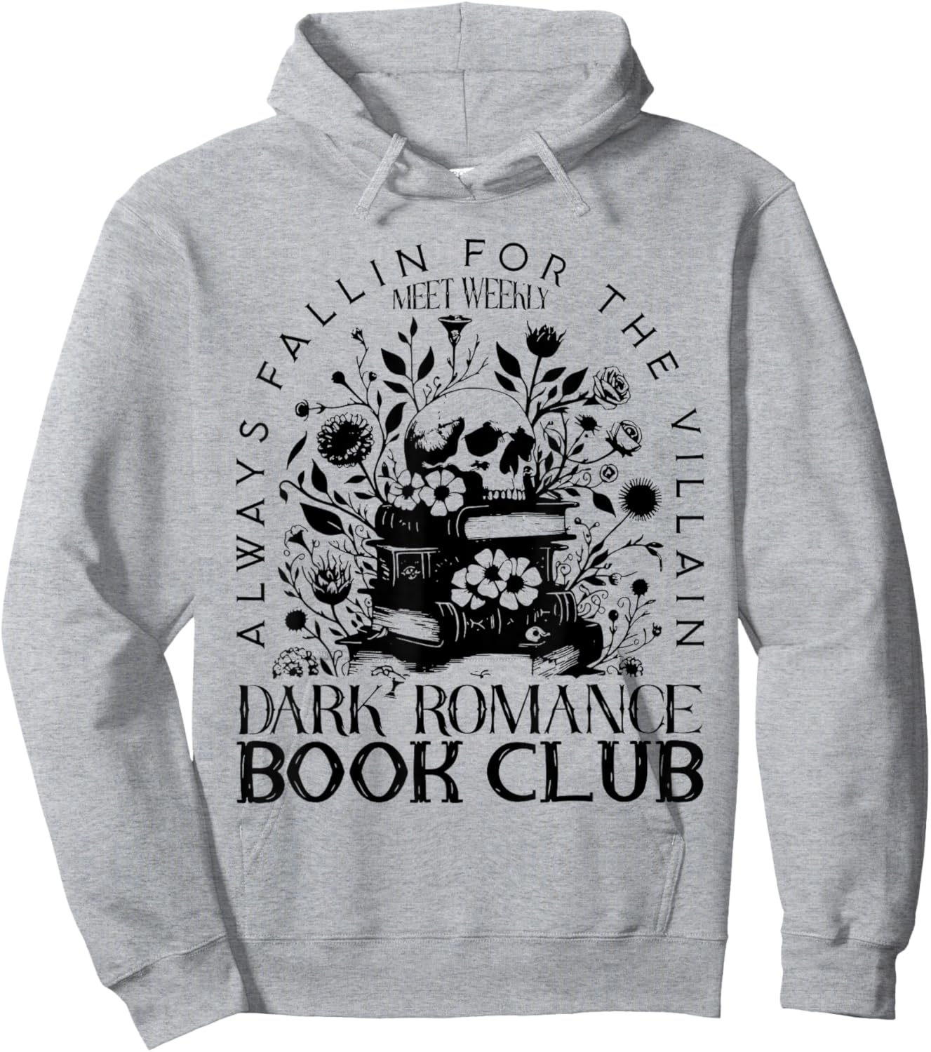 Dark Romance Book Club Bookish Smut Lover Flowers Book Lover Hoodie - Hoodie | Ash