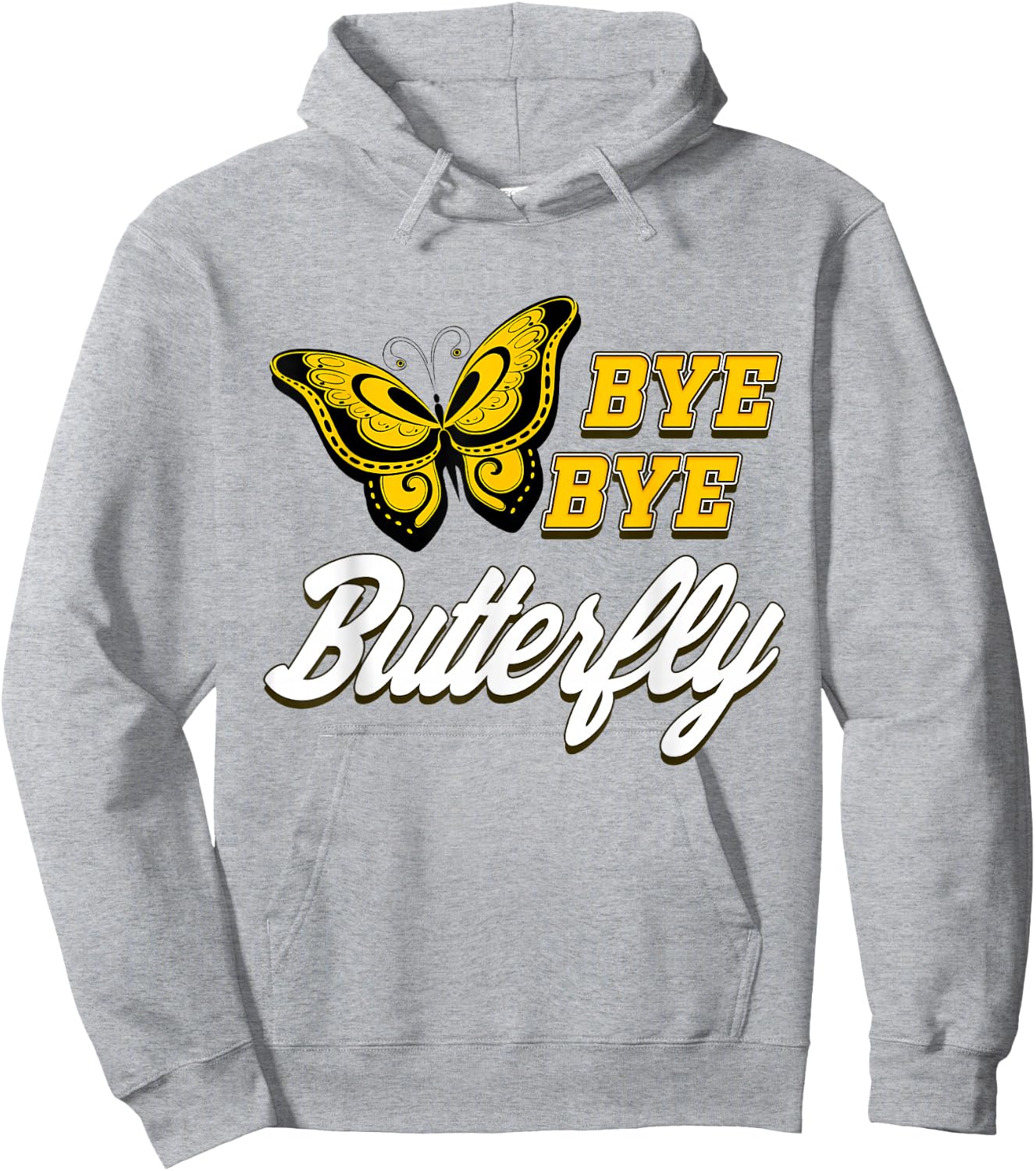 Butterfly Bye Bye Hoodie - Hoodie | Ash
