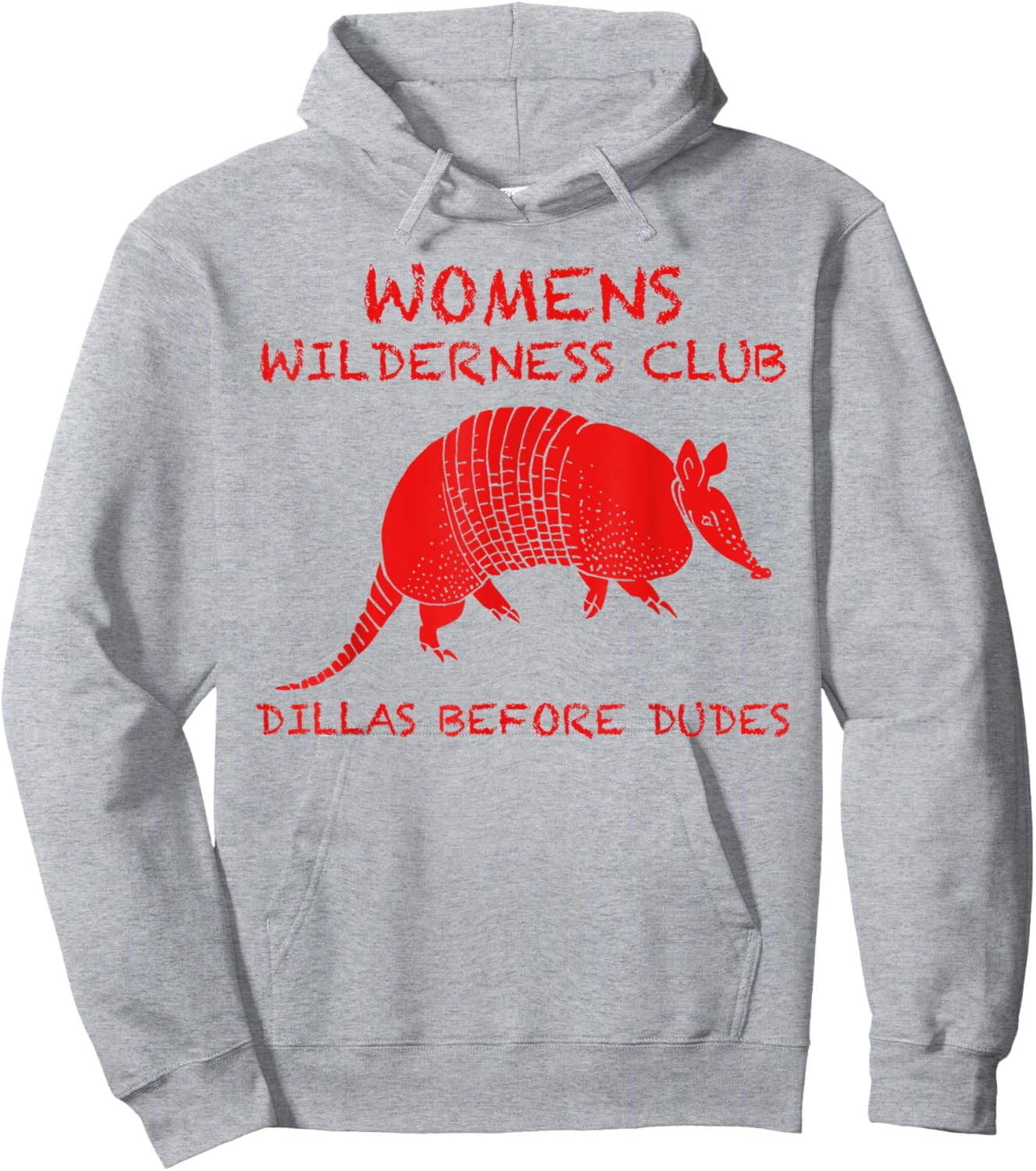 Women's Wilderness Club Retro Ringer Funny Graphic Hoodie - Hoodie | Ash