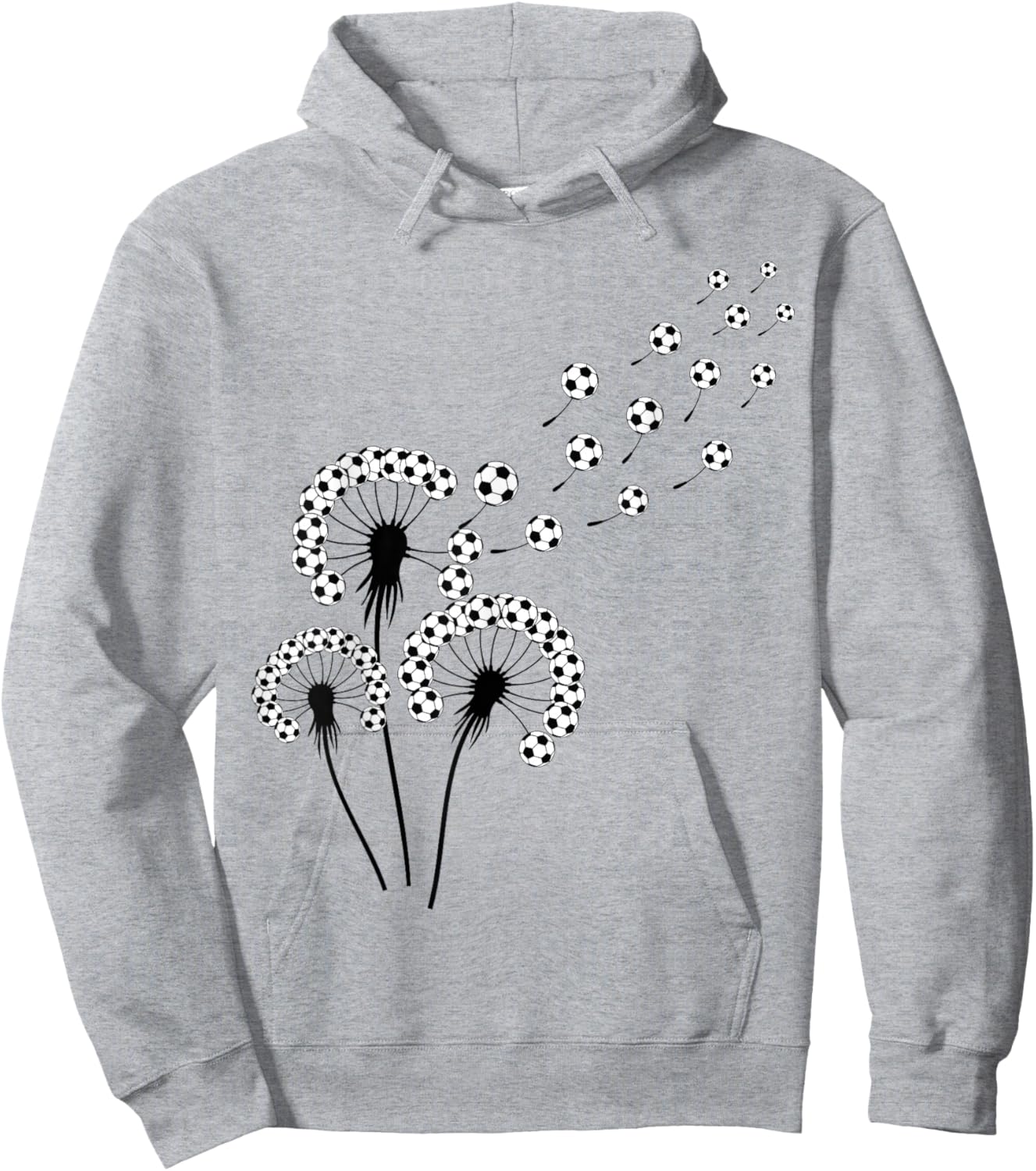 Dandelion Soccer Ball Shirt for Soccer Player Soccer Hoodie - Hoodie | Ash