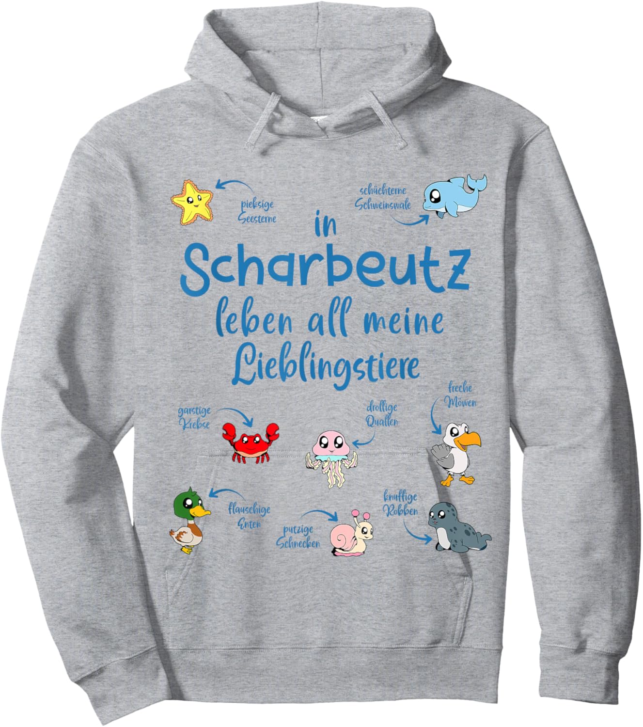 Meine Lieblingstiere in Scharbeutz Hoodie - Hoodie | Ash
