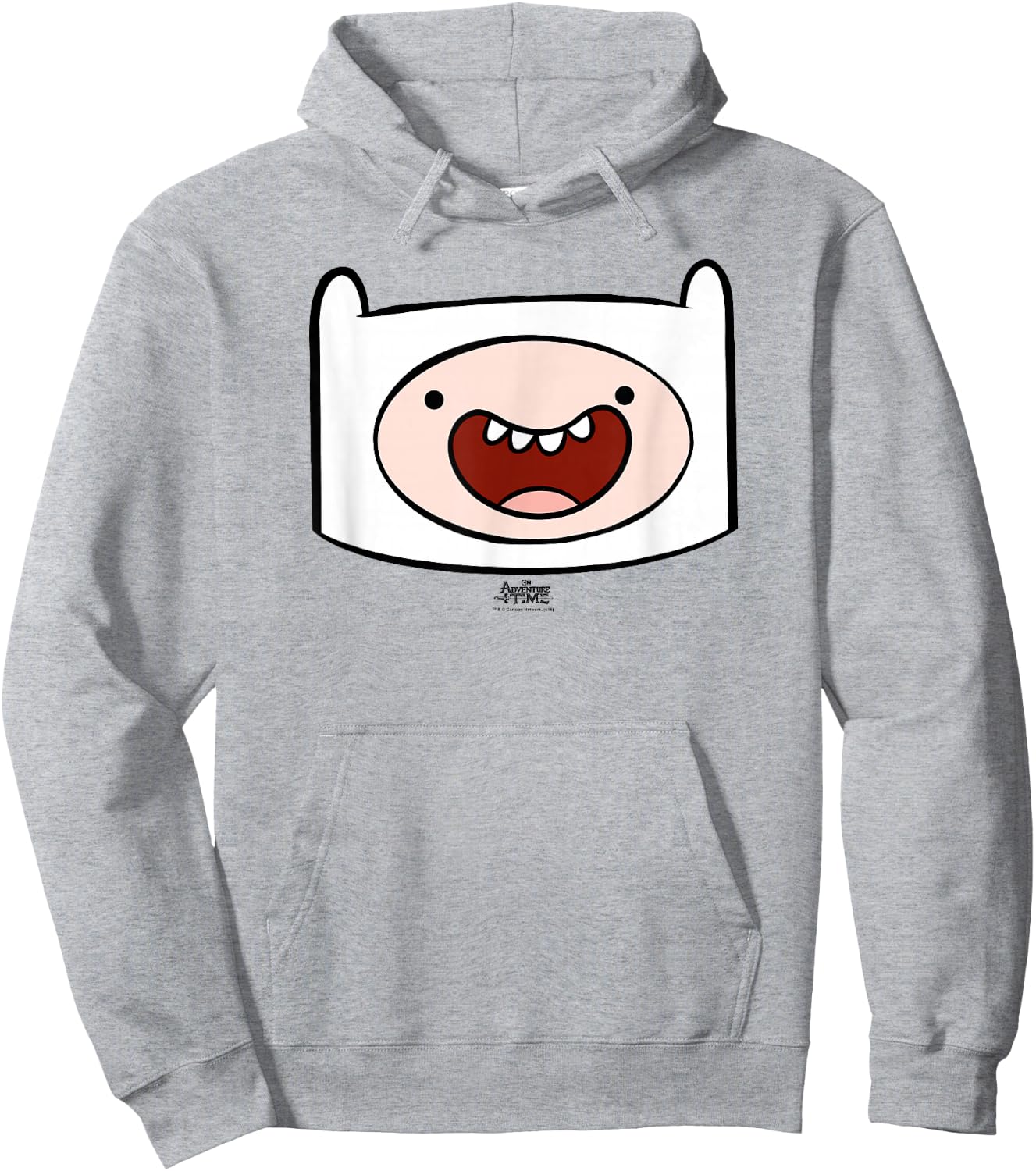 Adventure Time Finn Head Hoodie - Hoodie | Ash