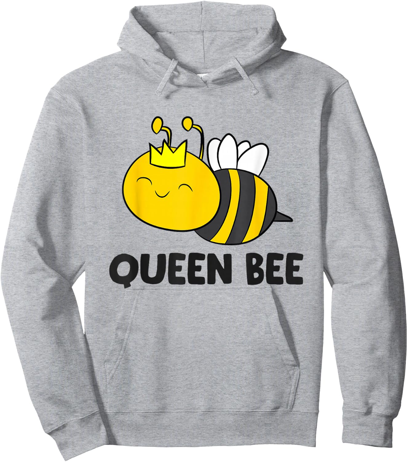 Queen Bee Funny Bee Hoodie - Hoodie | Ash