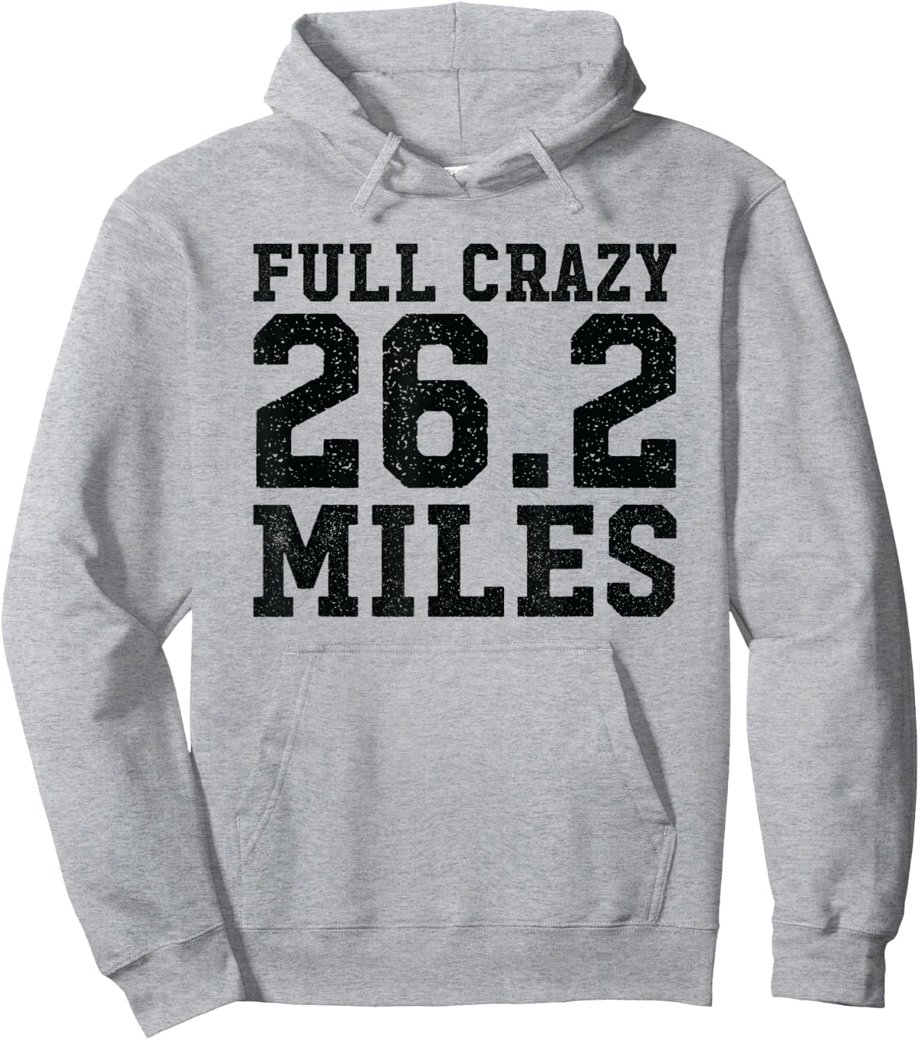 Full Marathon Runner Motivational Quote Distance Running Hoodie - Hoodie | Ash