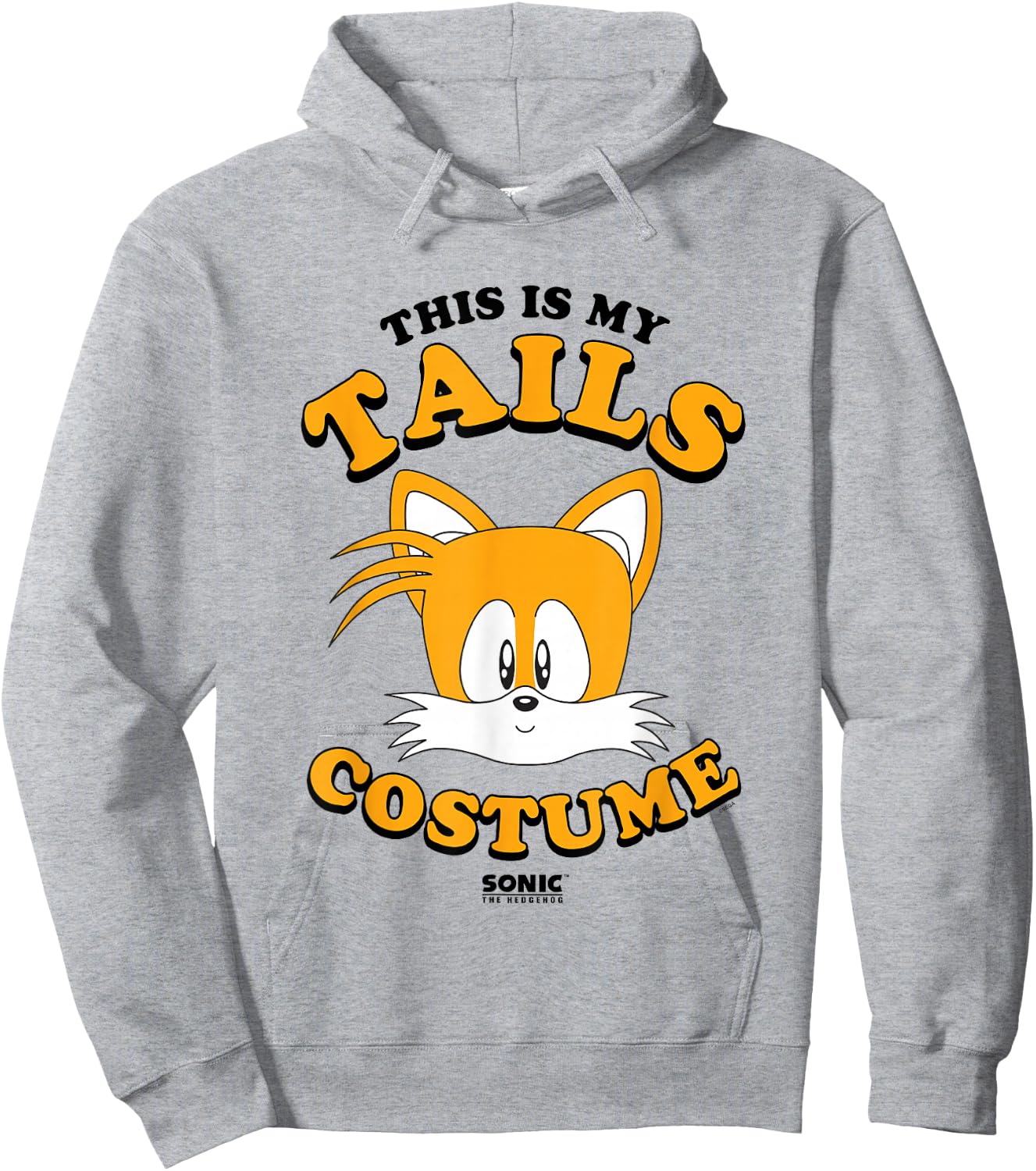 Sonic The Hedgehog Halloween This Is My Tails Retro Costume Hoodie - Hoodie | Ash