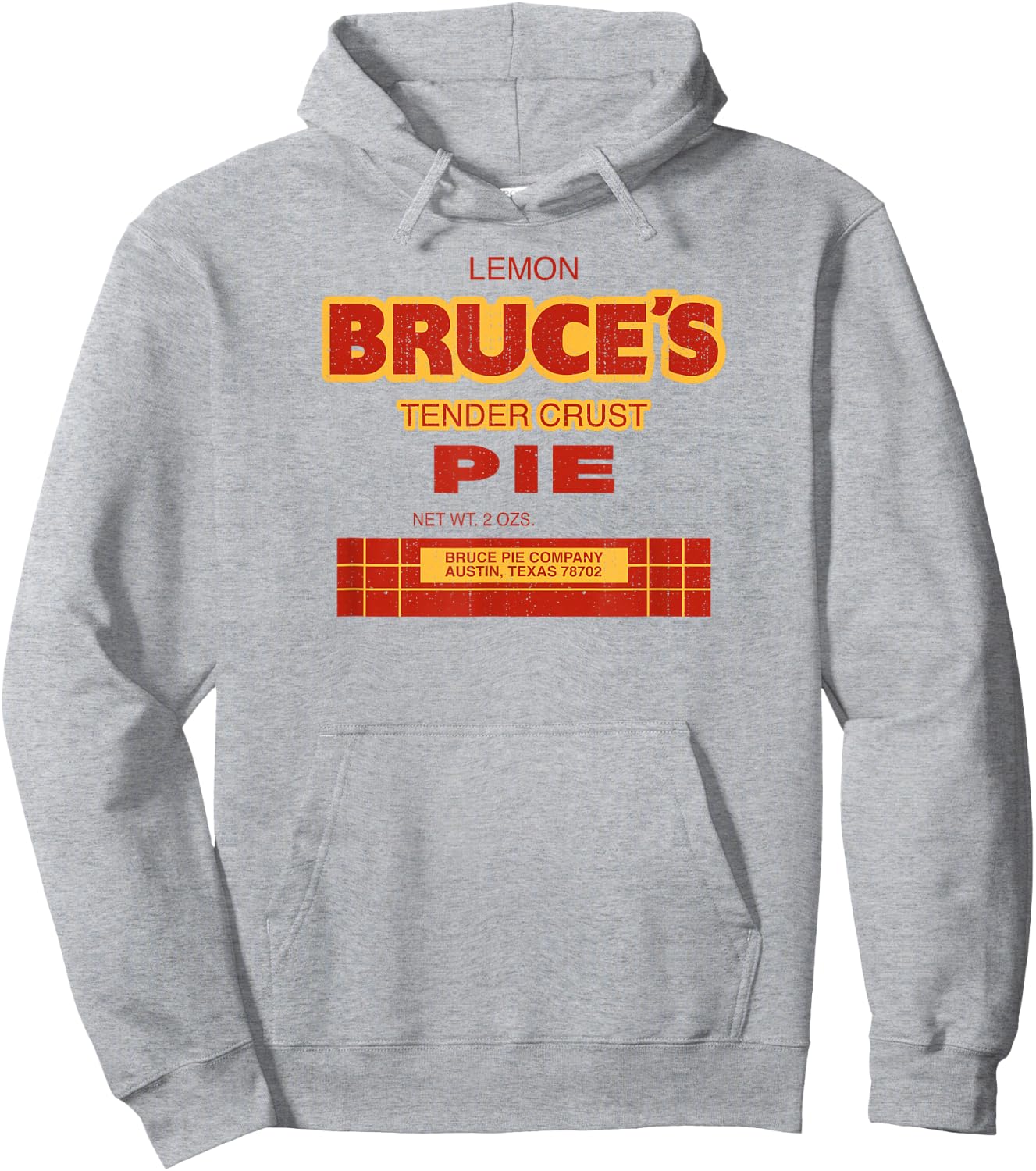 Vintage Texas Culture Local Favorite Bruce's Pies Austin TX Hoodie - Hoodie | Ash