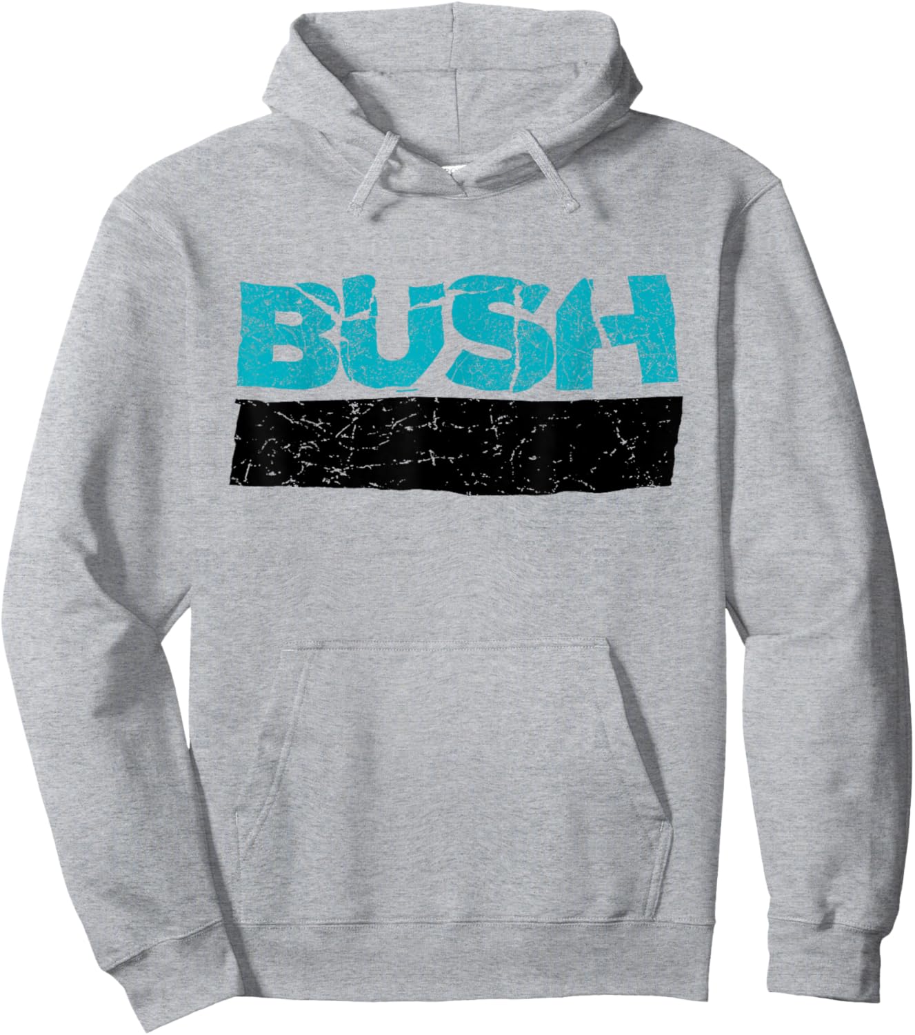 Bush – Linear Logo Hoodie - Hoodie | Ash