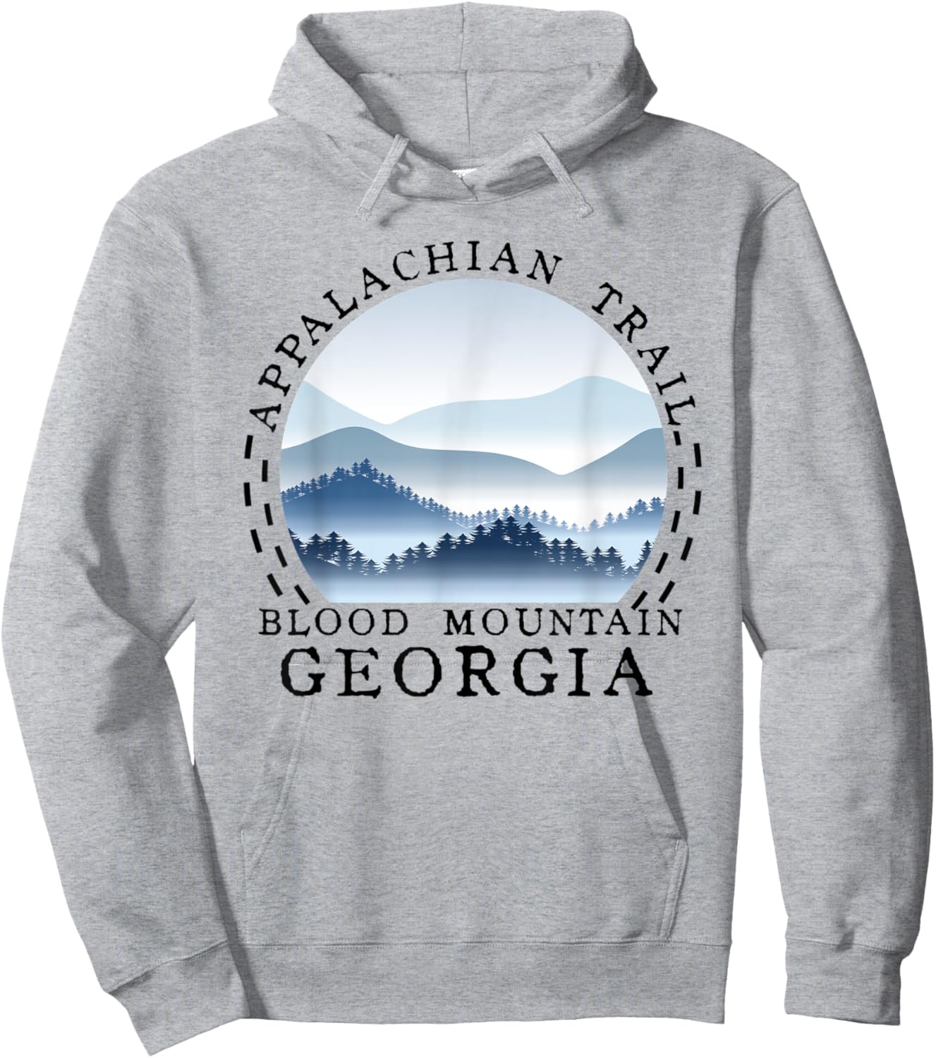 Appalachian Trail Hikers Hiking at Blood Mountain Georgia Hoodie - Hoodie | Ash