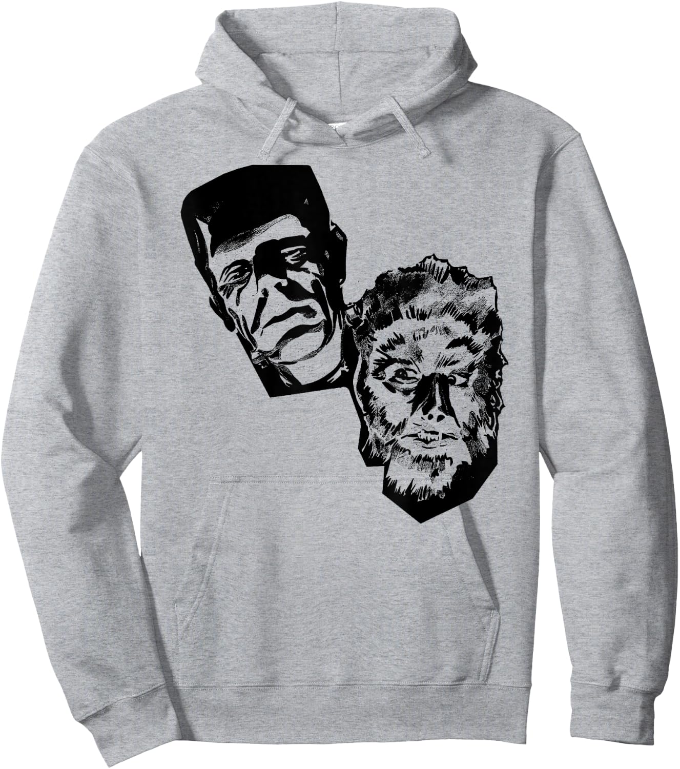 Classic Halloween Monster Poster Horror Movie Werewolf Hoodie - Hoodie | Ash