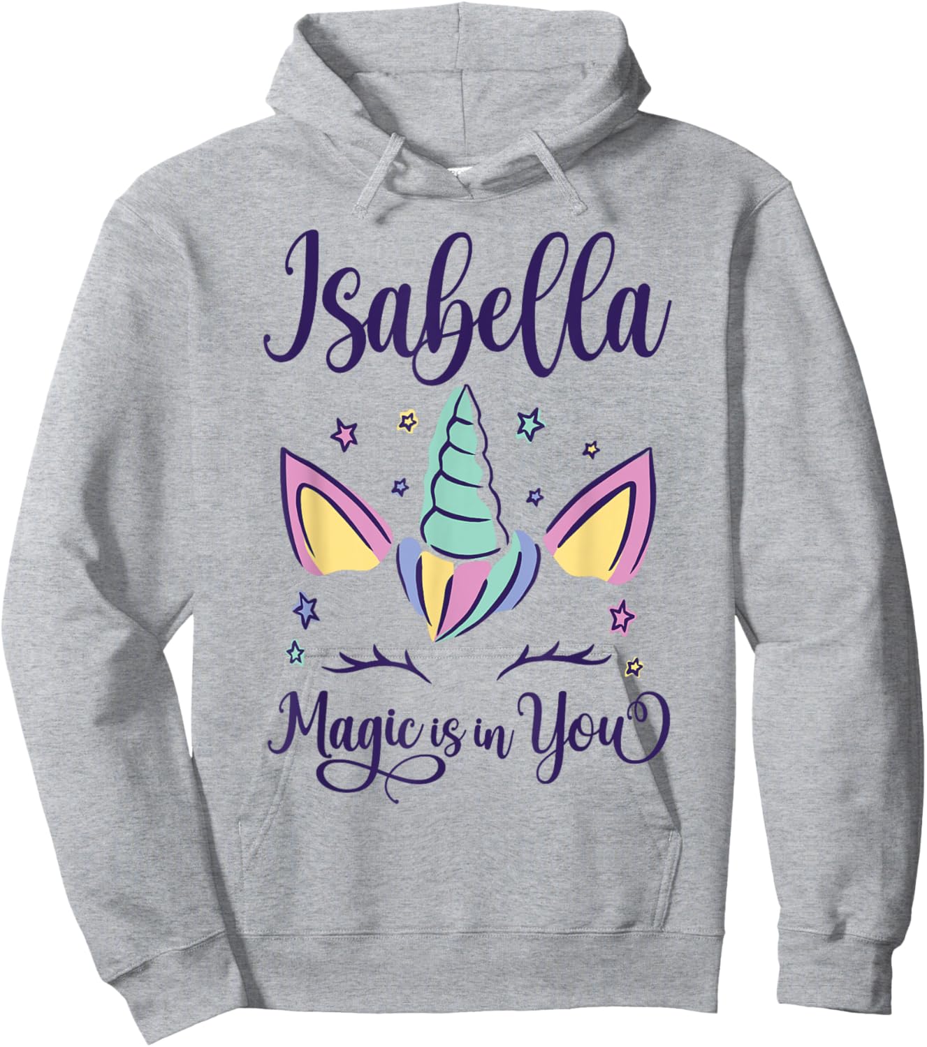 First Name Isabella Personalized I Love Isabella Hoodie - Hoodie | Ash