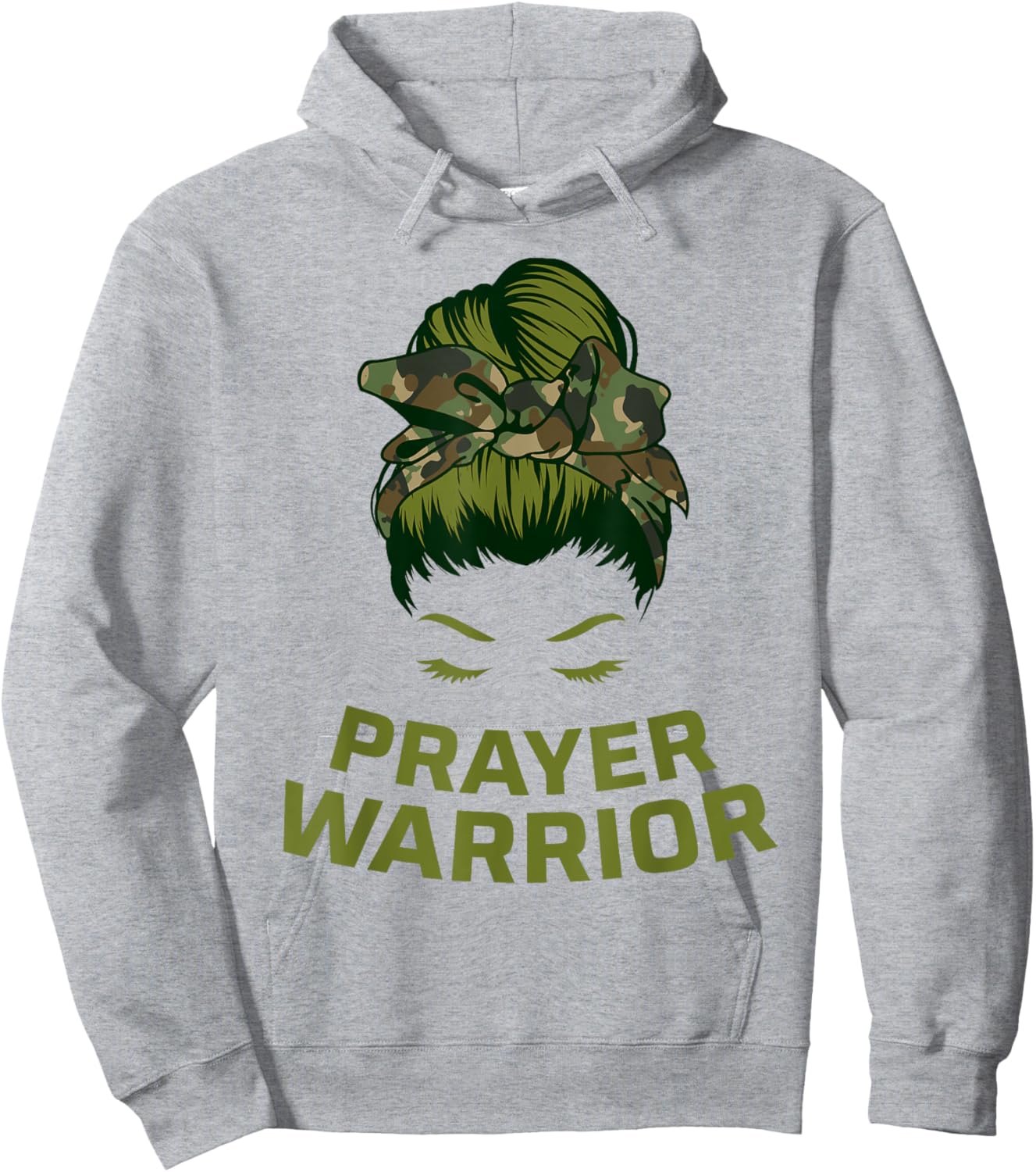 Prayer Warrior Women Faith God Jesus Christian Hoodie - Hoodie | Ash