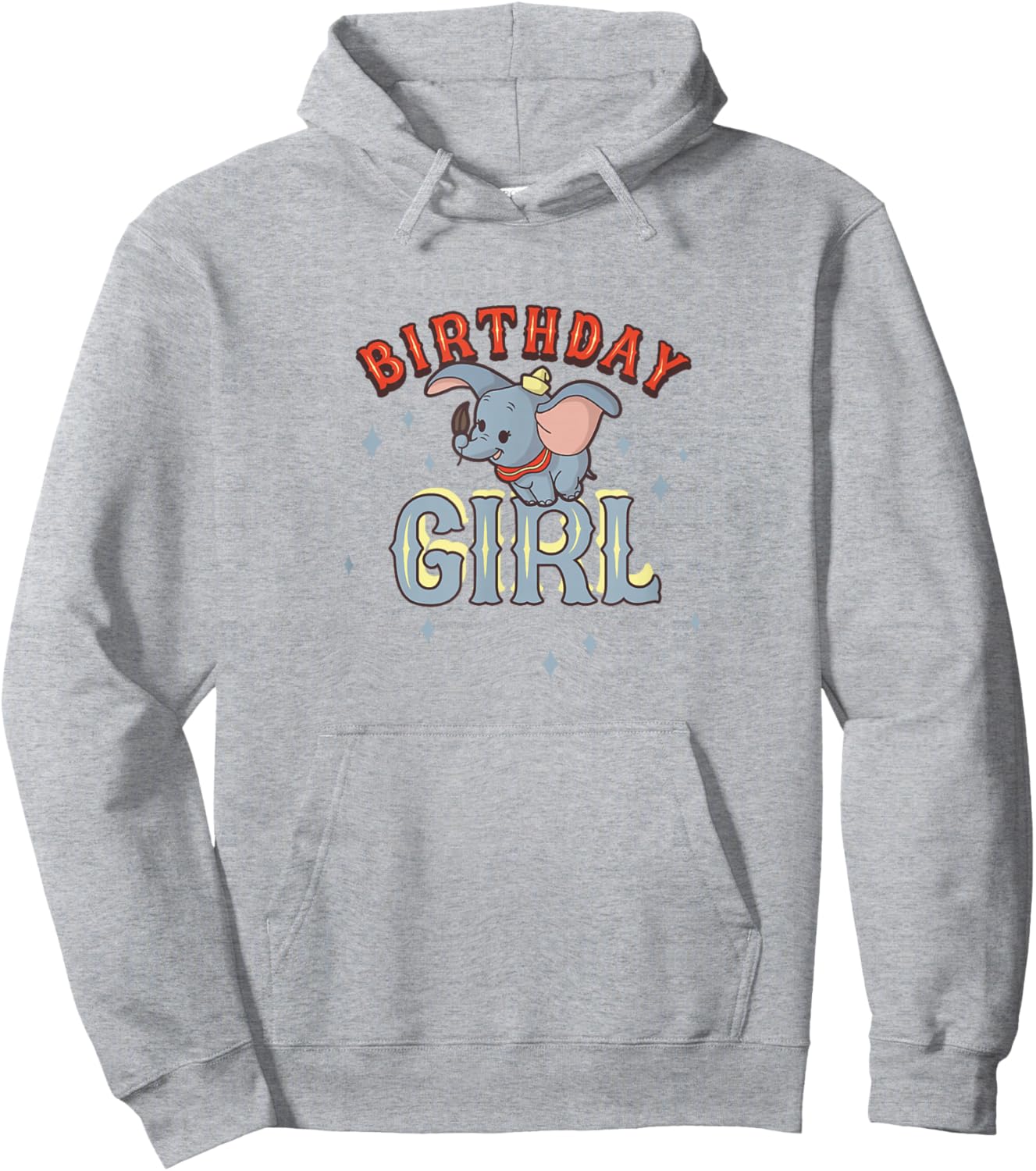Disney Dumbo Birthday Girl Cute Flying Portrait Hoodie - Hoodie | Ash