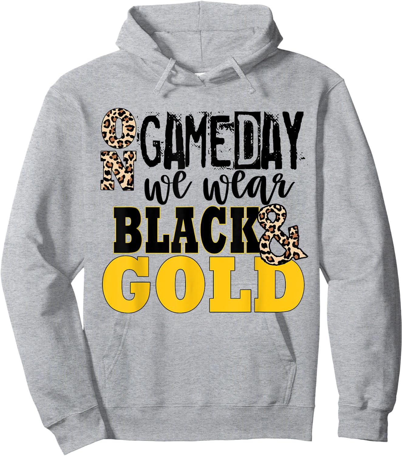 We Wear Black And Gold School Spirit Hoodie - Hoodie | Ash